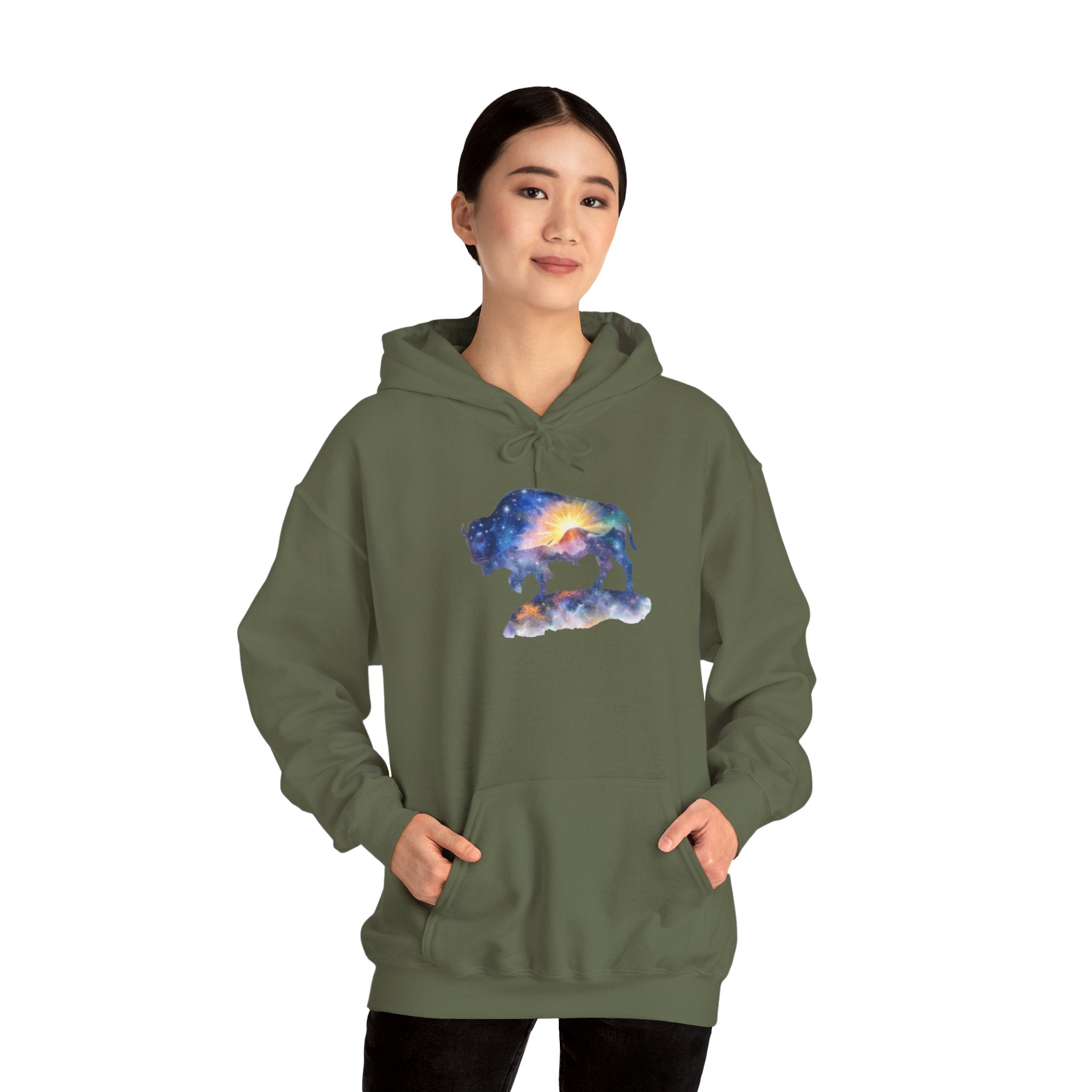 Cosmic Bison Graphic Sweatshirt