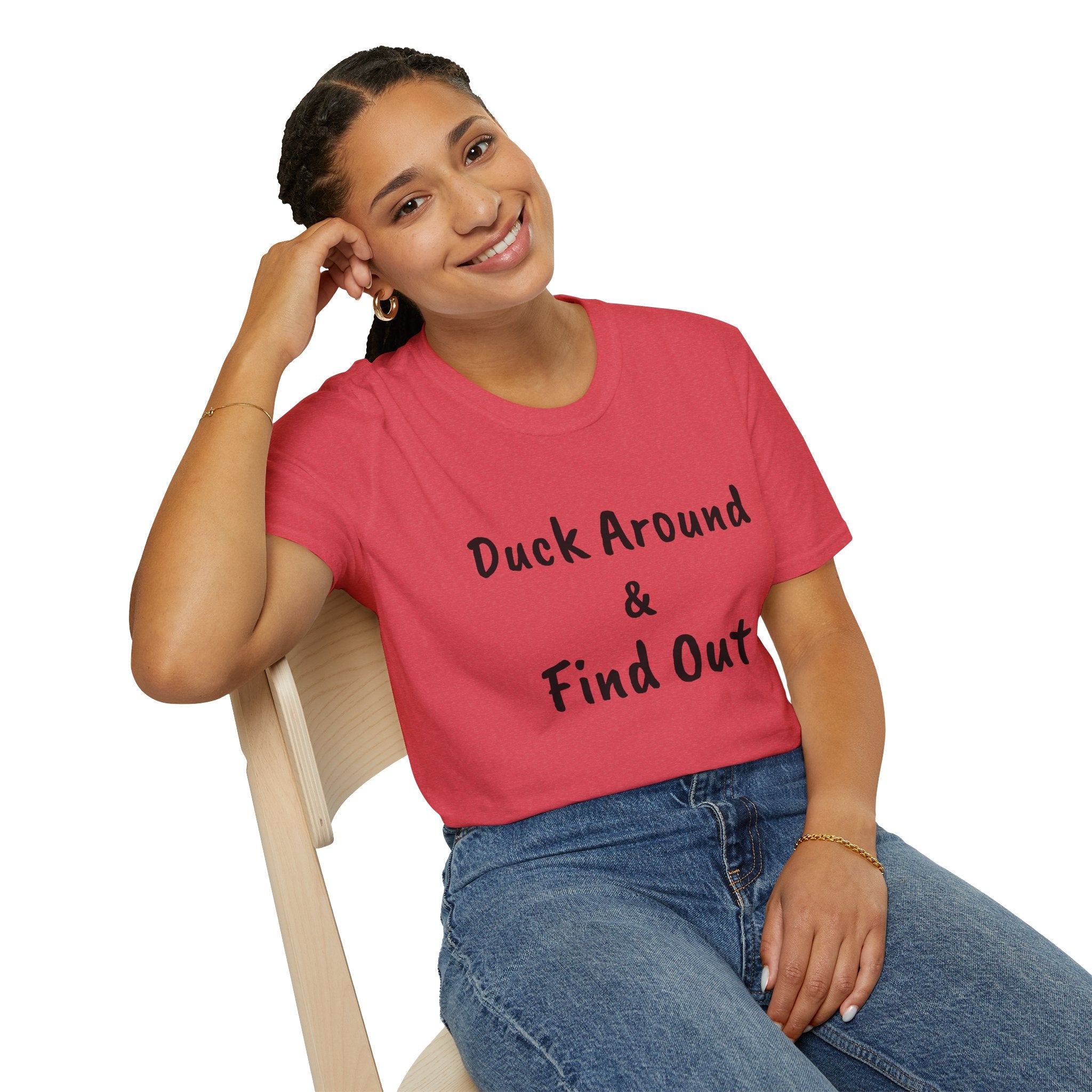 "Duck Around and Find Out" Tee — Women's Softstyle T-Shirt