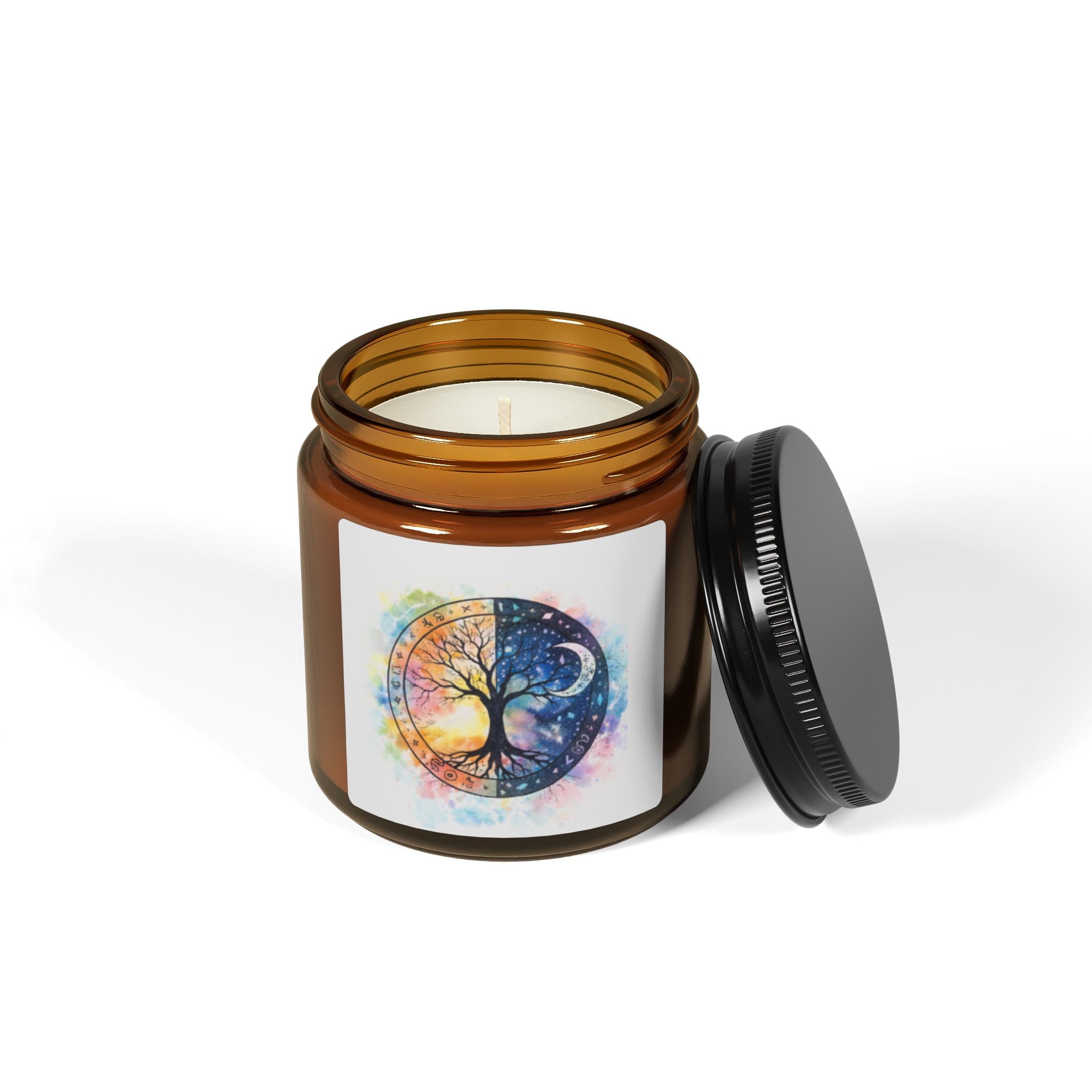 Yin Yang Tree of Life Candle, Soy Candle