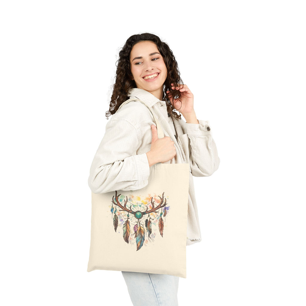 Boho Antler Dreamcatcher Tote