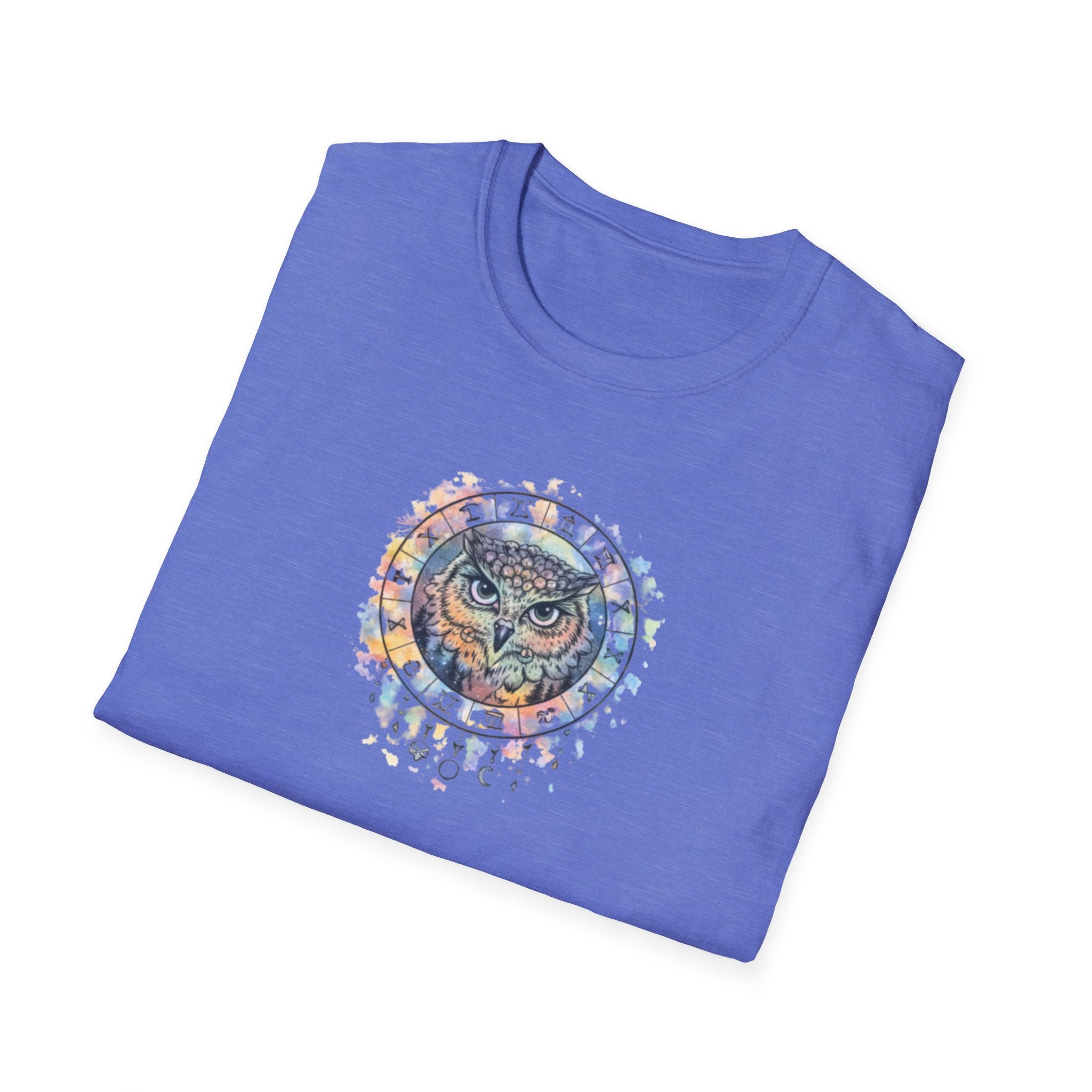 Watercolor Owl Mandala Spiritual T-Shirt Unisex
