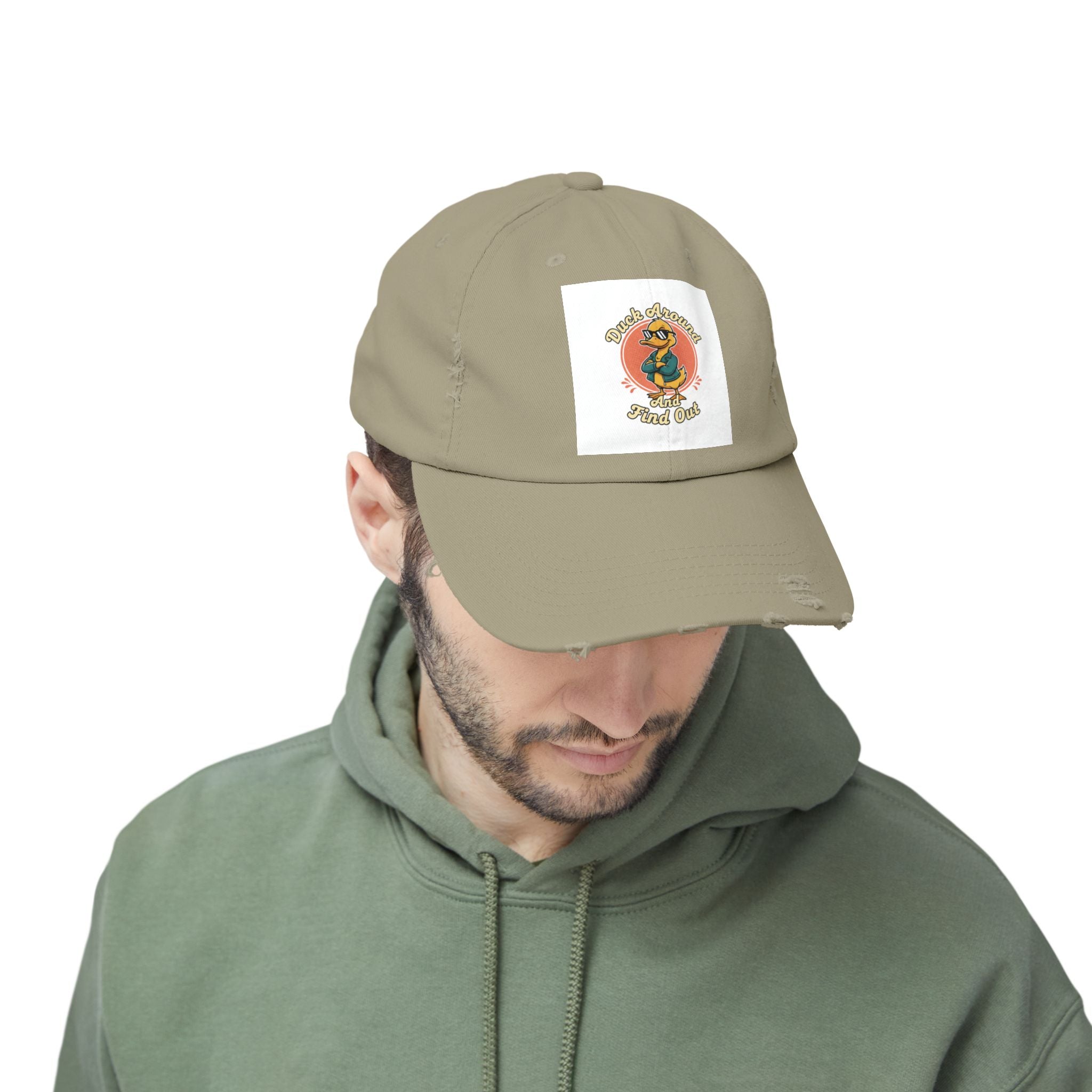 Duck Around and Find Out — Vintage Cartoon Distressed Cap