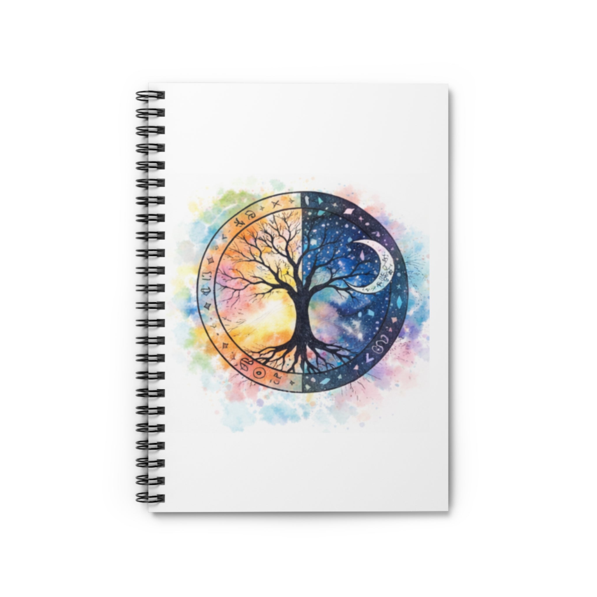Yin Yang Tree of Life Spiral Notebook | Ruled Journal