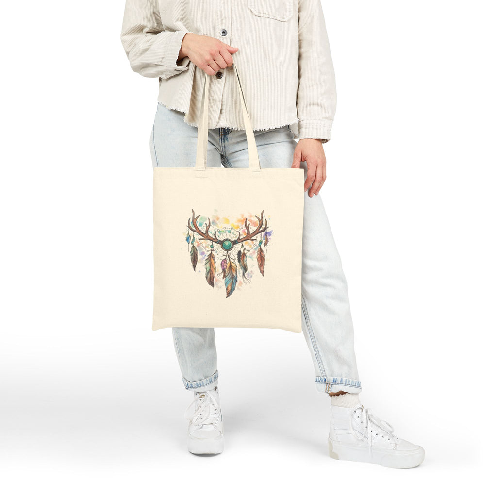 Boho Antler Dreamcatcher Tote