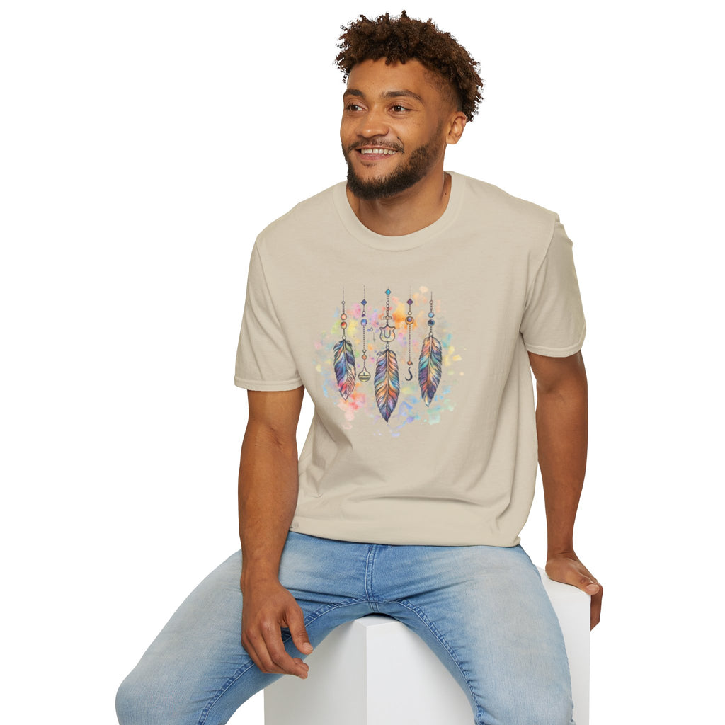 Watercolor Dreamcatcher T-Shirt — Boho Feather Graphic Tee