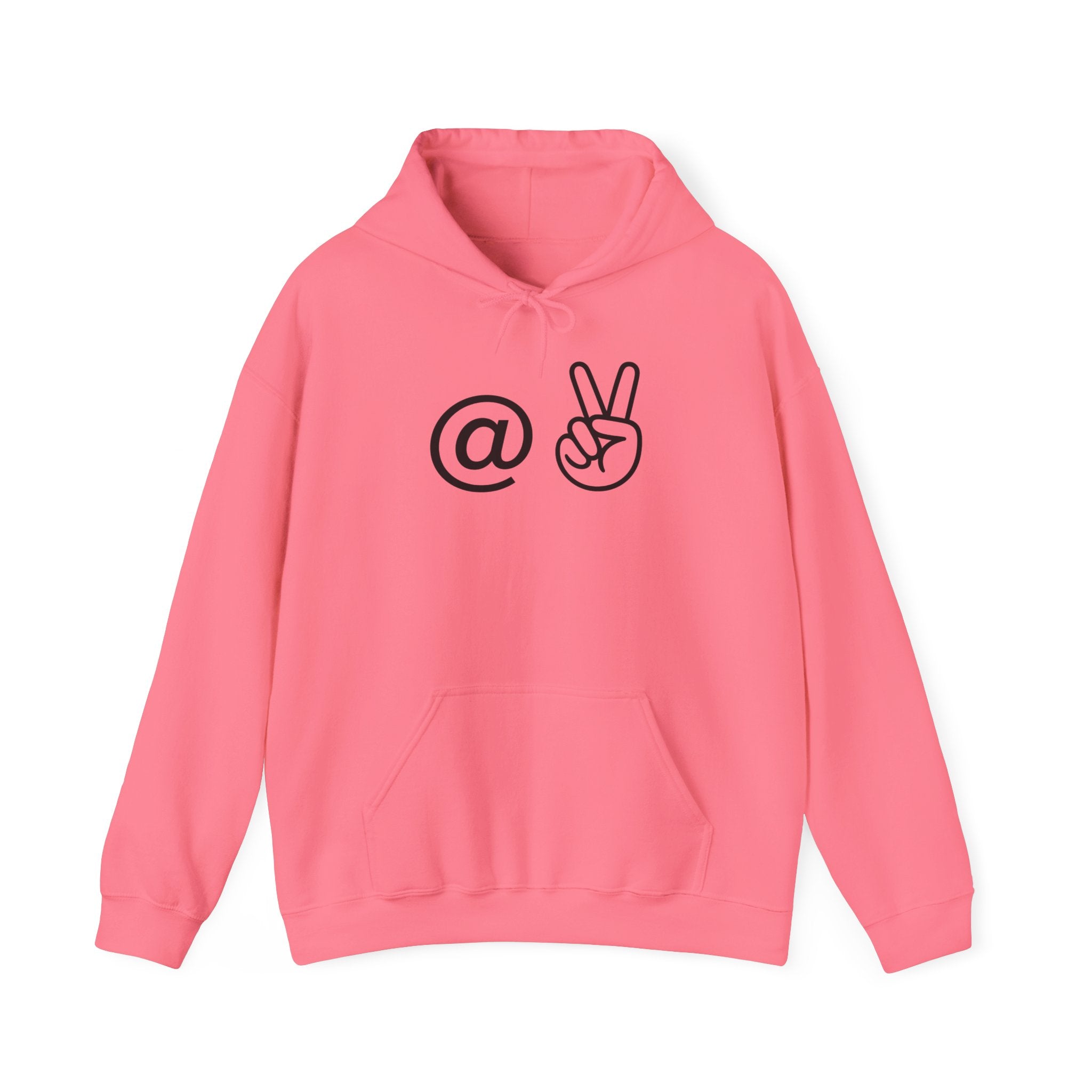 At Peace Minimal Hand Graphic Hoodie — Peaceful Vibes Unisex Hoodie