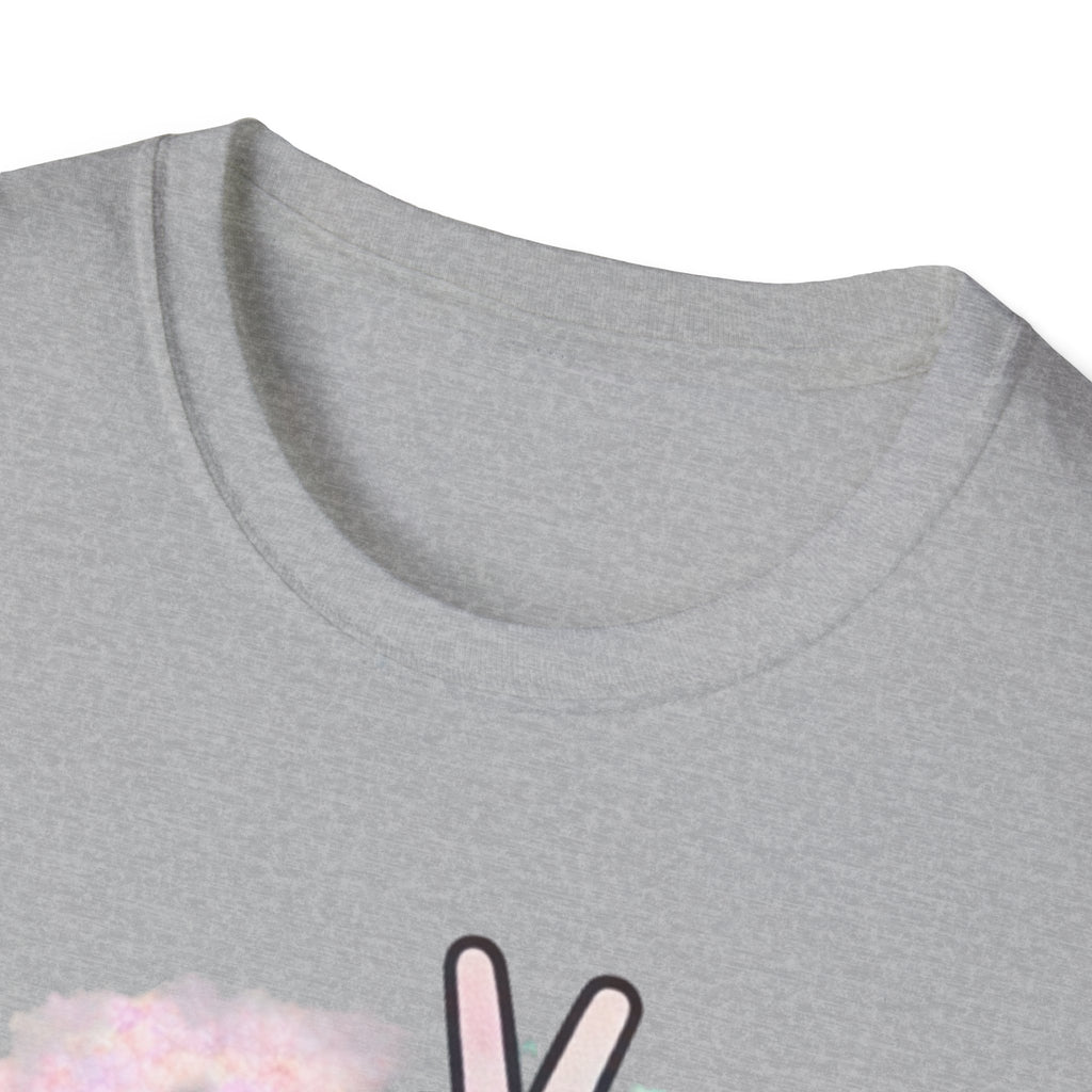 Unbothered Peace Sign T‑Shirt — Colorful Watercolor Graphic Tee