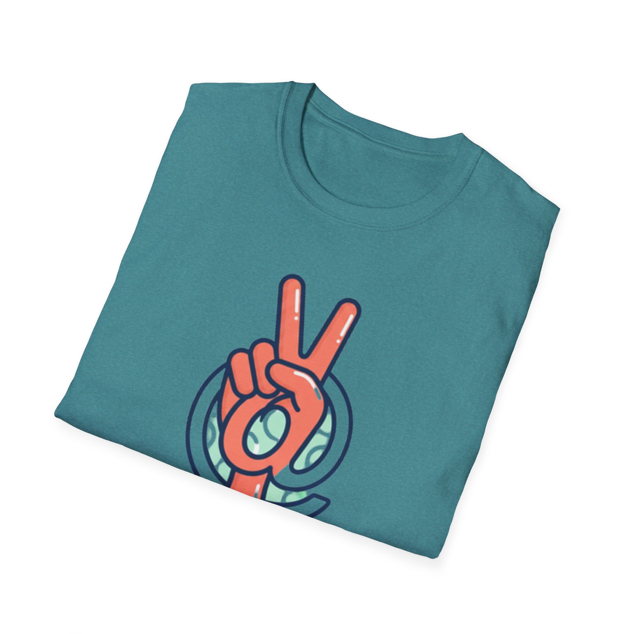 Peace Sign Hand T-Shirt | Retro Vibes, Minimal Graphic