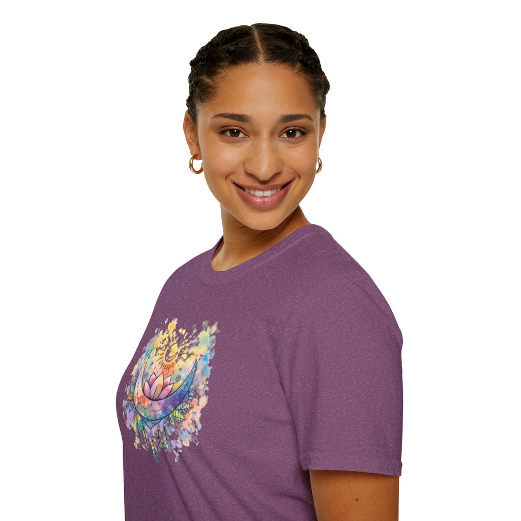 Lotus Dreamcatcher Watercolor T-Shirt — Sun & Feather Spiritual Tee