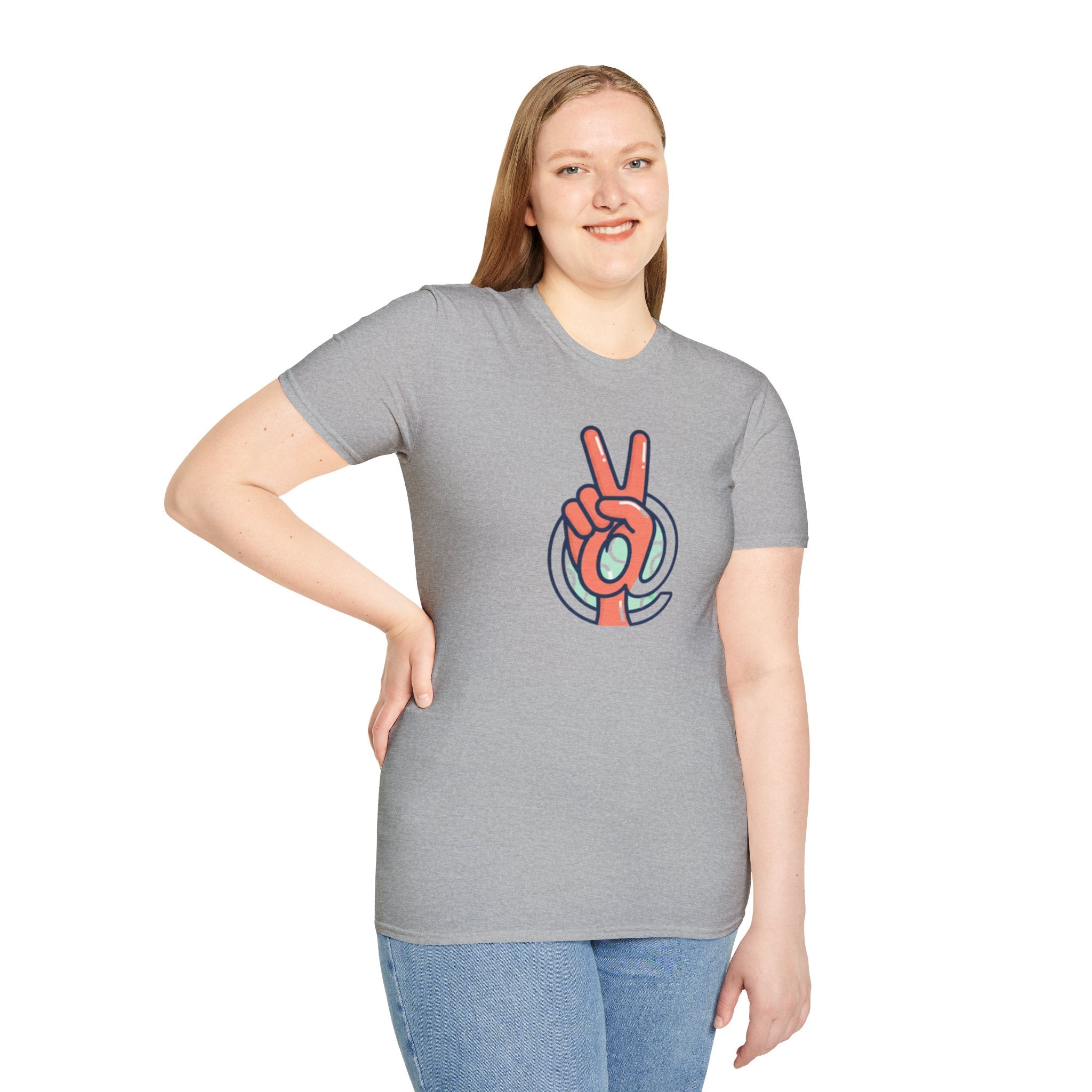 Peace Sign Hand T-Shirt | Retro Vibes, Minimal Graphic