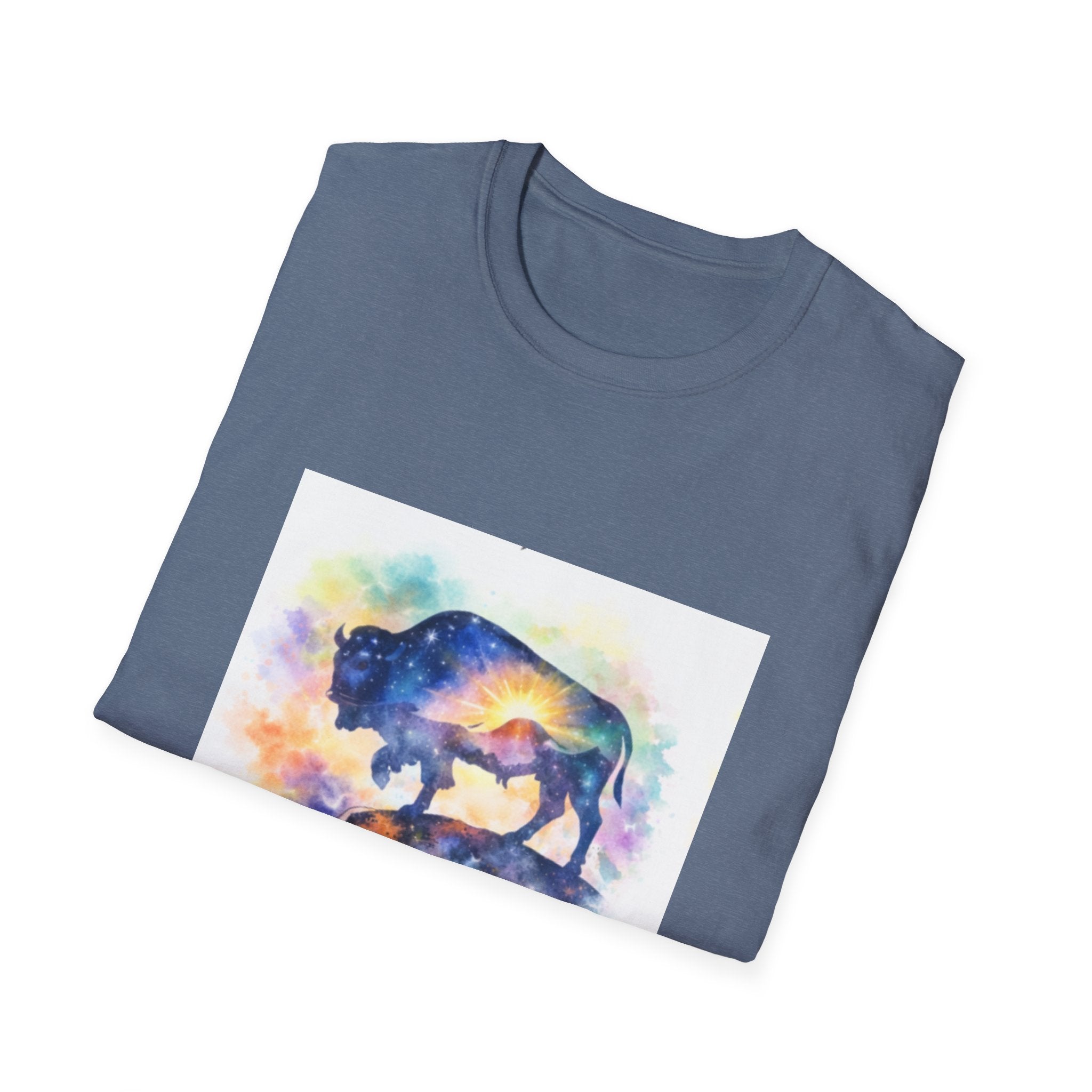 Colorful Watercolor Bison T-Shirt