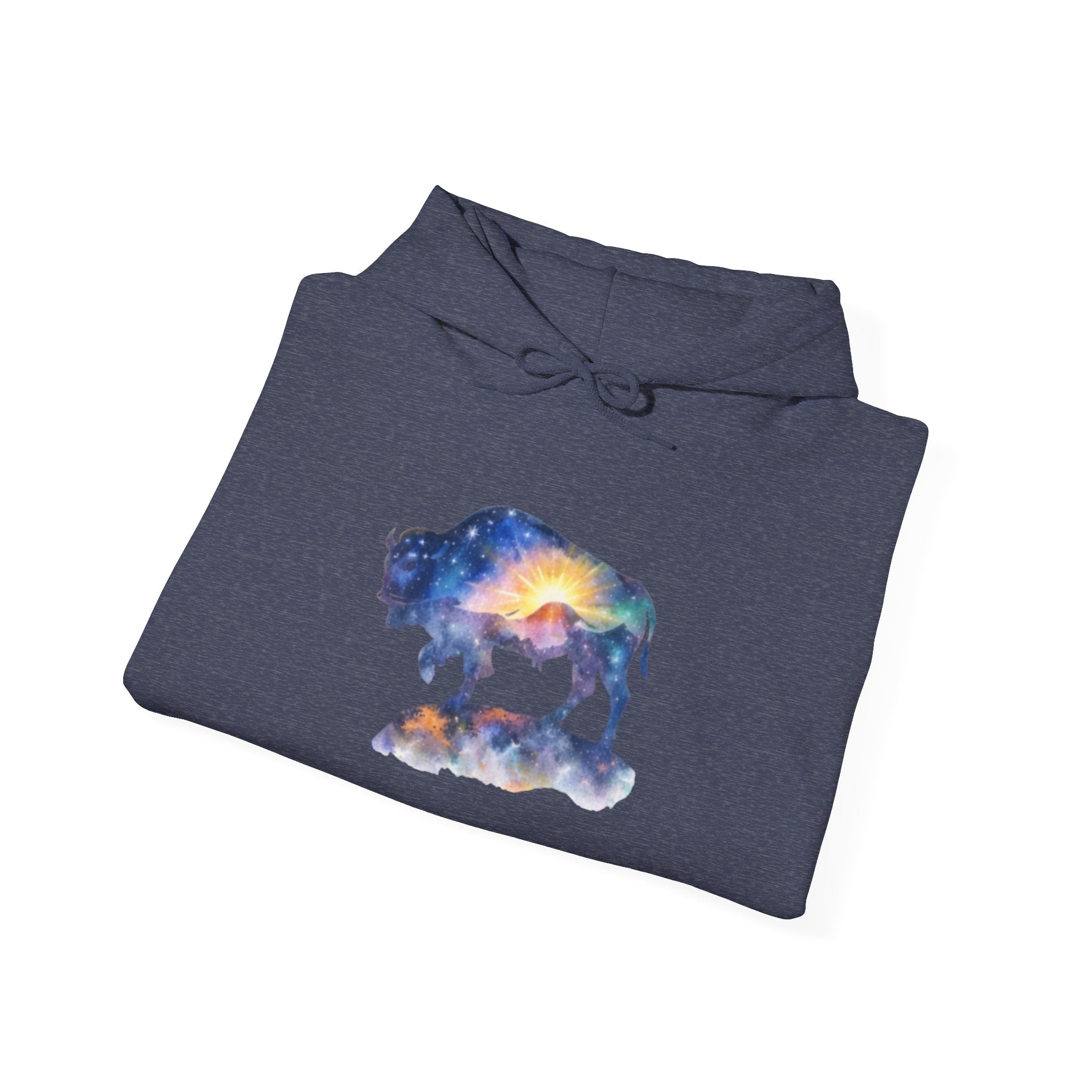 Colorful Bison Graphic Pullover