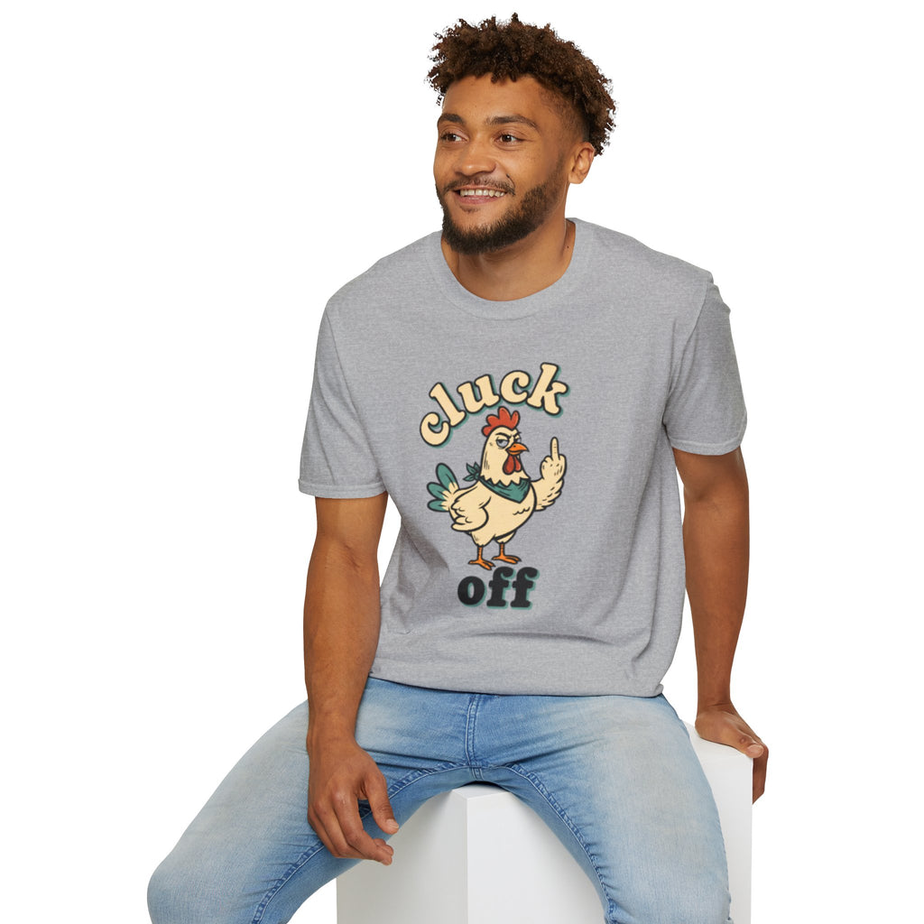 Cluck Off Chicken T-Shirt — Funny Retro Fowl Graphic Tee