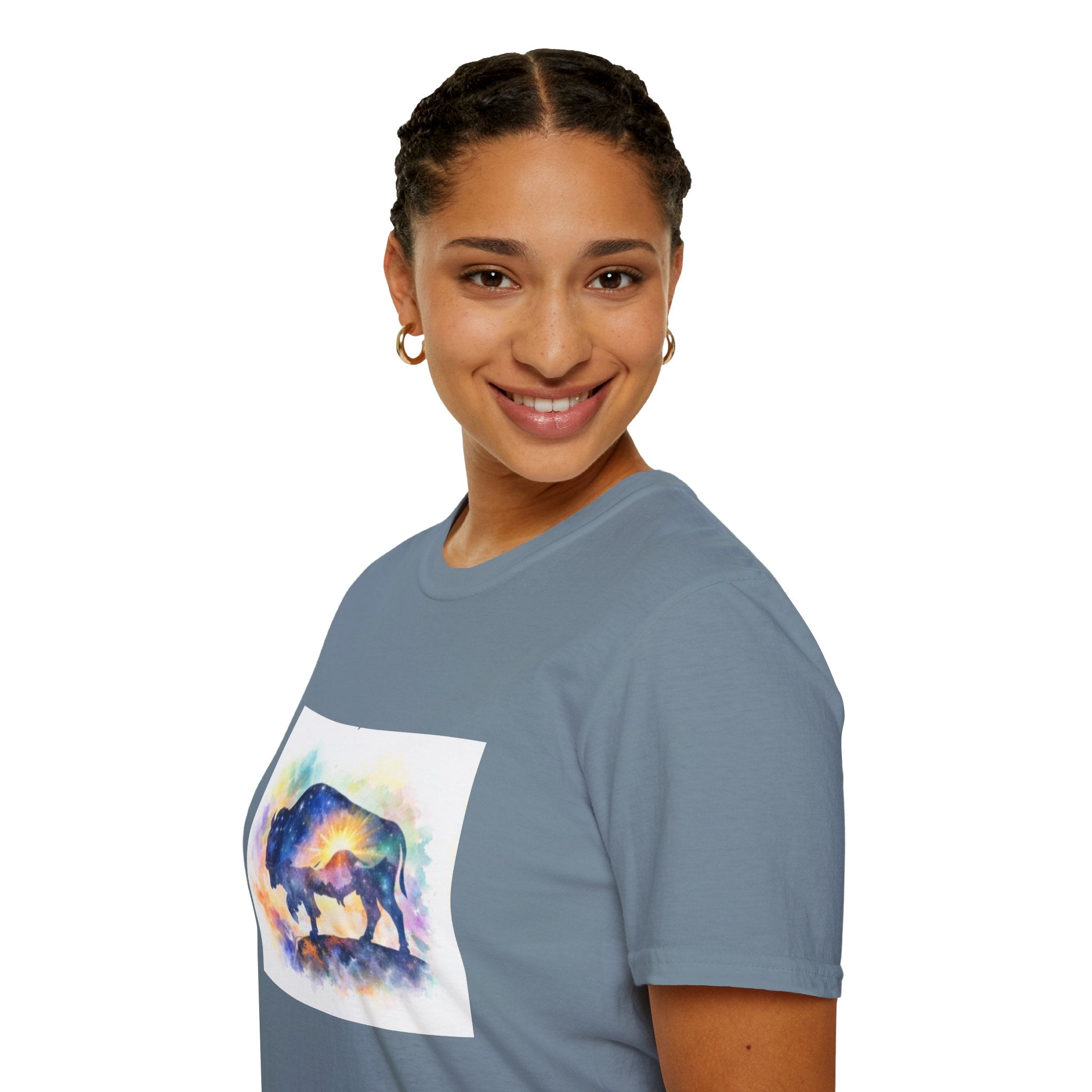 Colorful Watercolor Bison T-Shirt