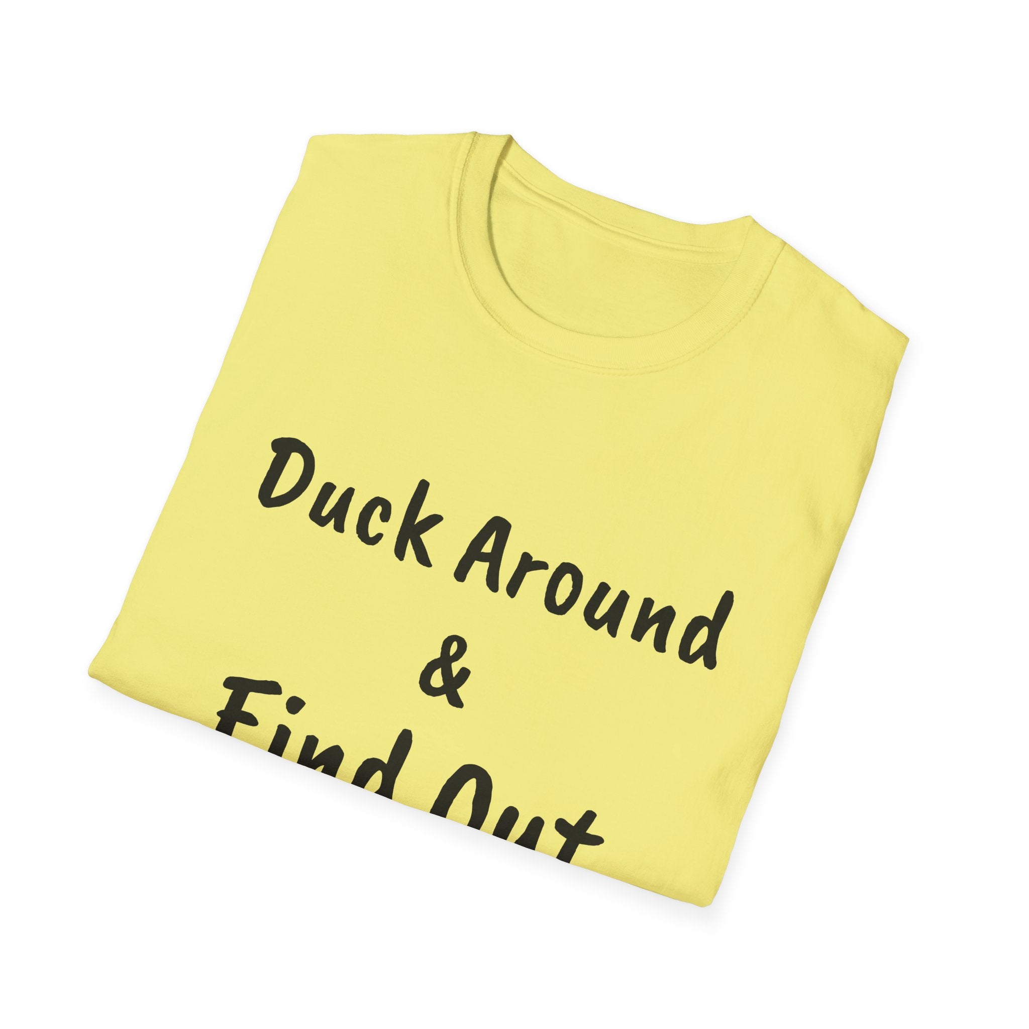 "Duck Around and Find Out" Tee — Women's Softstyle T-Shirt