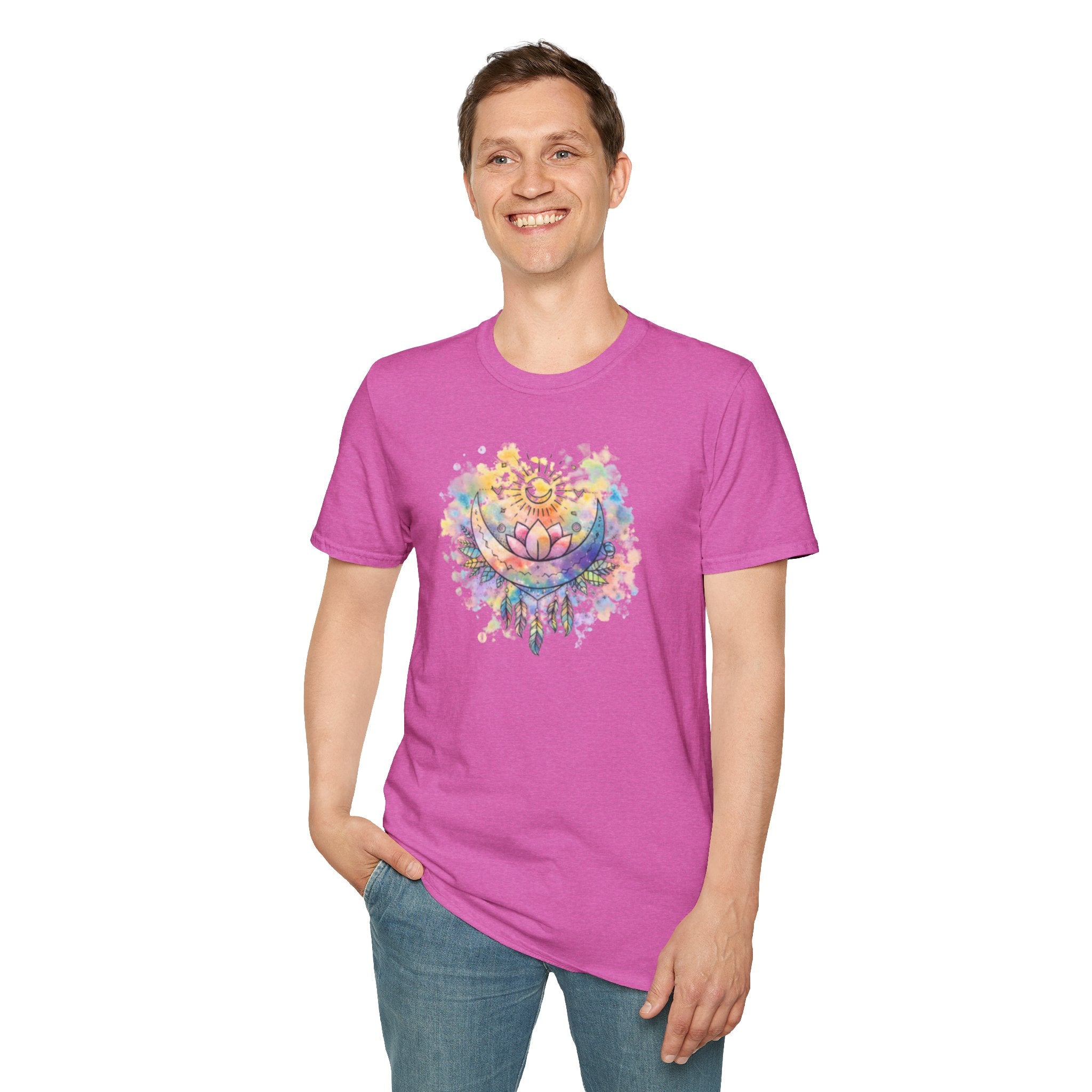 Lotus Dreamcatcher Watercolor T-Shirt — Sun & Feather Spiritual Tee