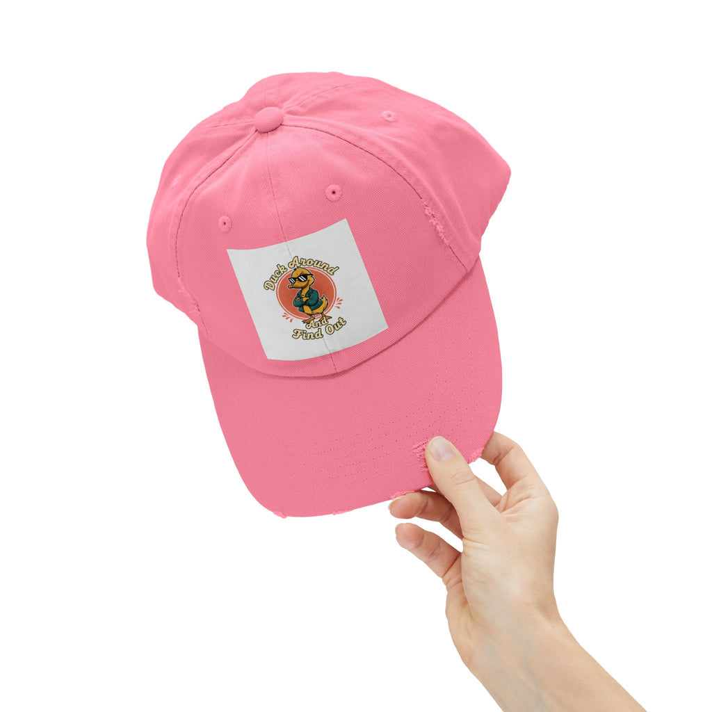 Duck Around and Find Out — Vintage Cartoon Distressed Cap