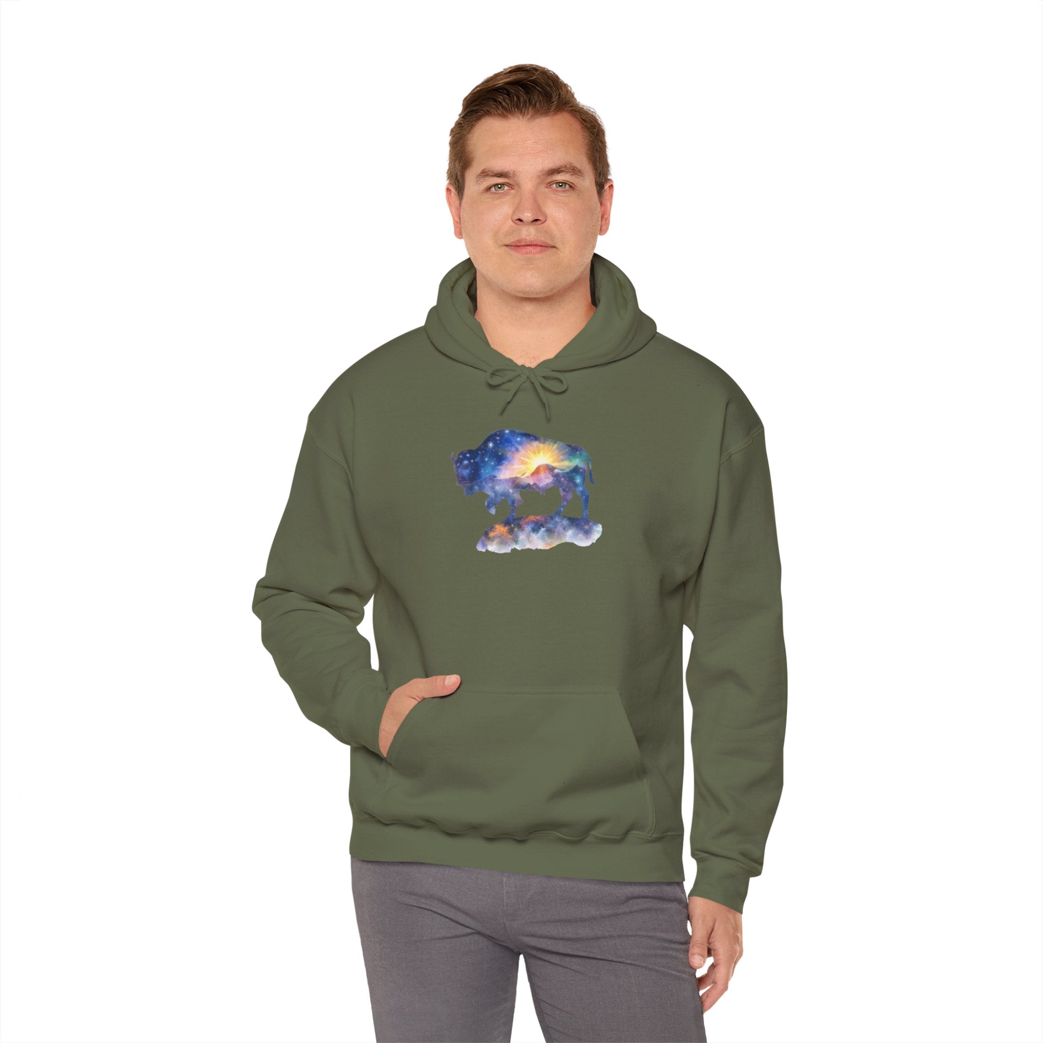 Cosmic Bison Graphic Sweatshirt