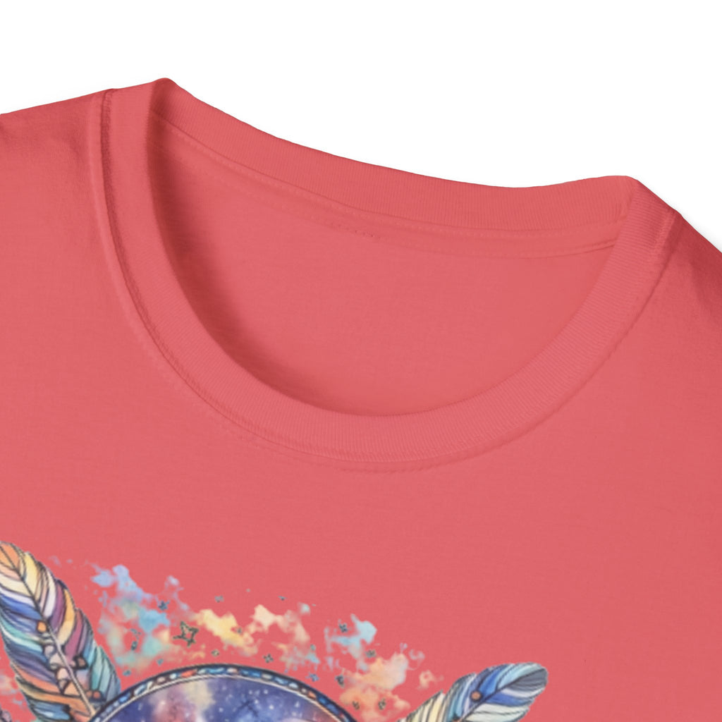 Watercolor Dreamcatcher Sunset T-Shirt — Boho Spiritual Tee