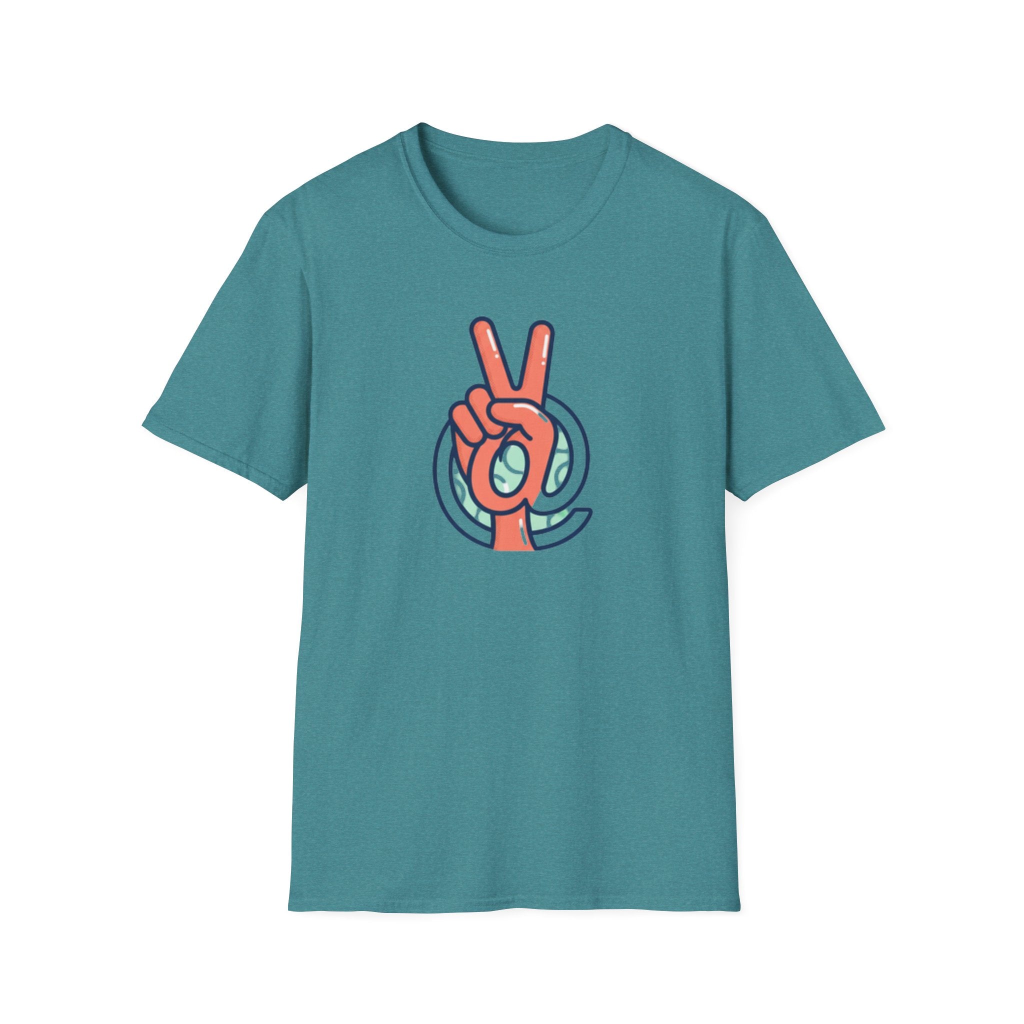 Peace Sign Hand T-Shirt | Retro Vibes, Minimal Graphic