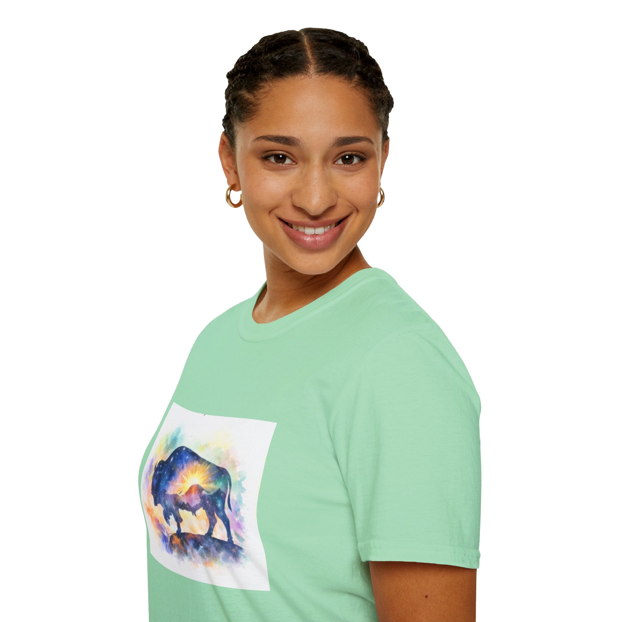 Colorful Watercolor Bison T-Shirt
