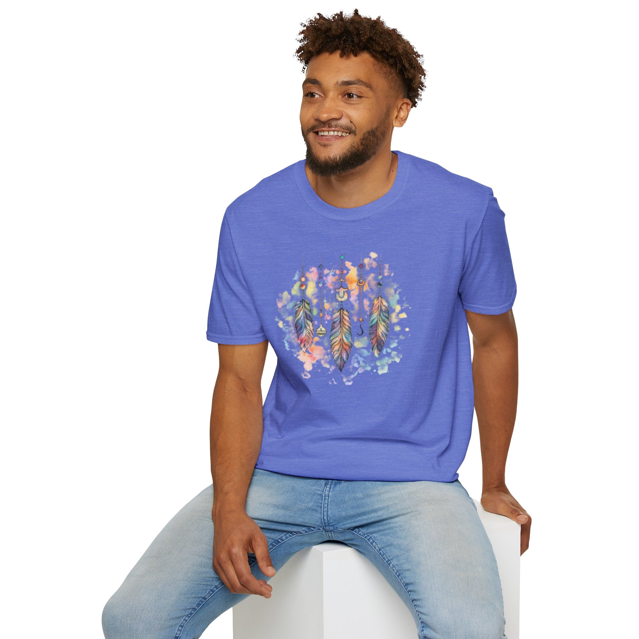 Watercolor Dreamcatcher T-Shirt — Boho Feather Graphic Tee