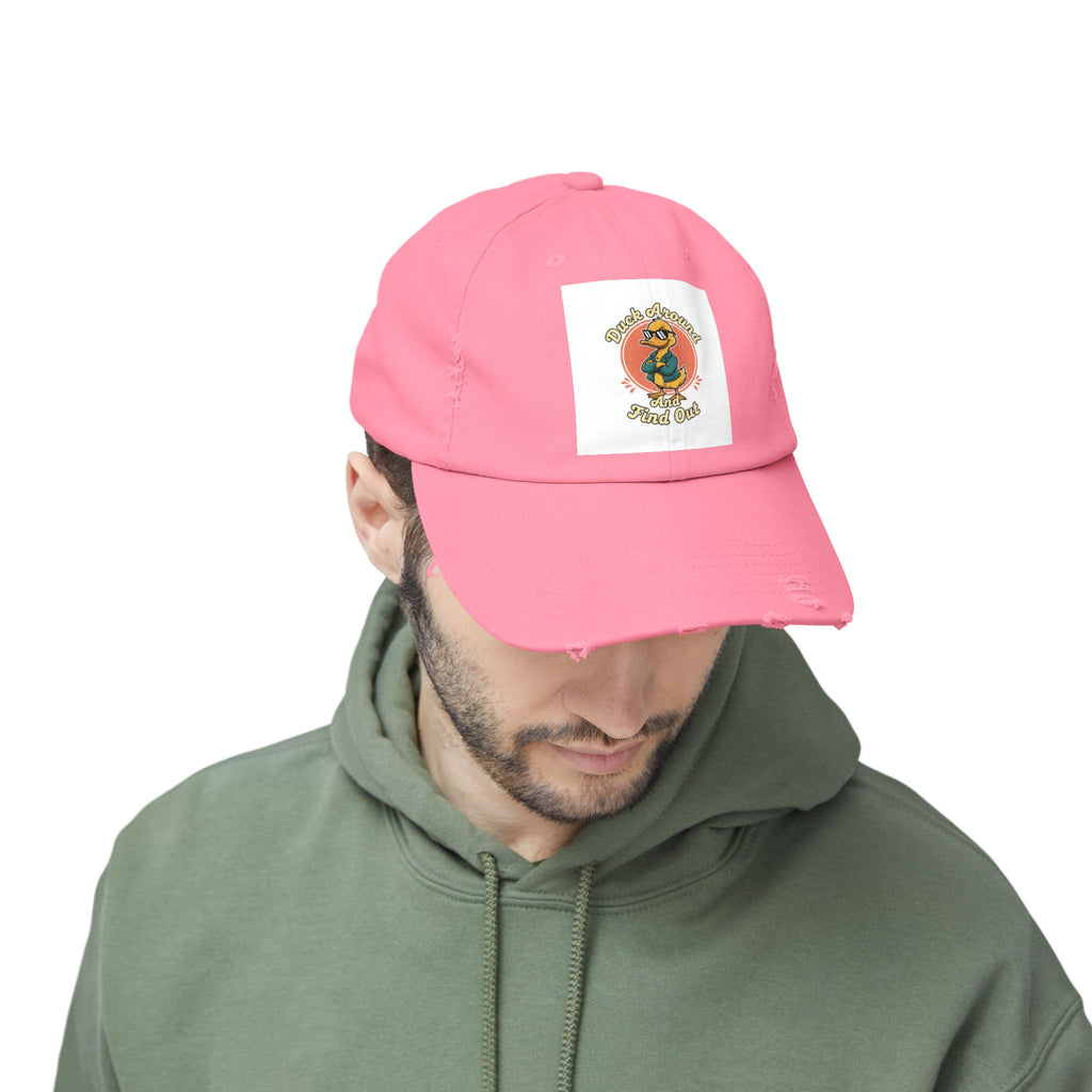 Duck Around and Find Out — Vintage Cartoon Distressed Cap