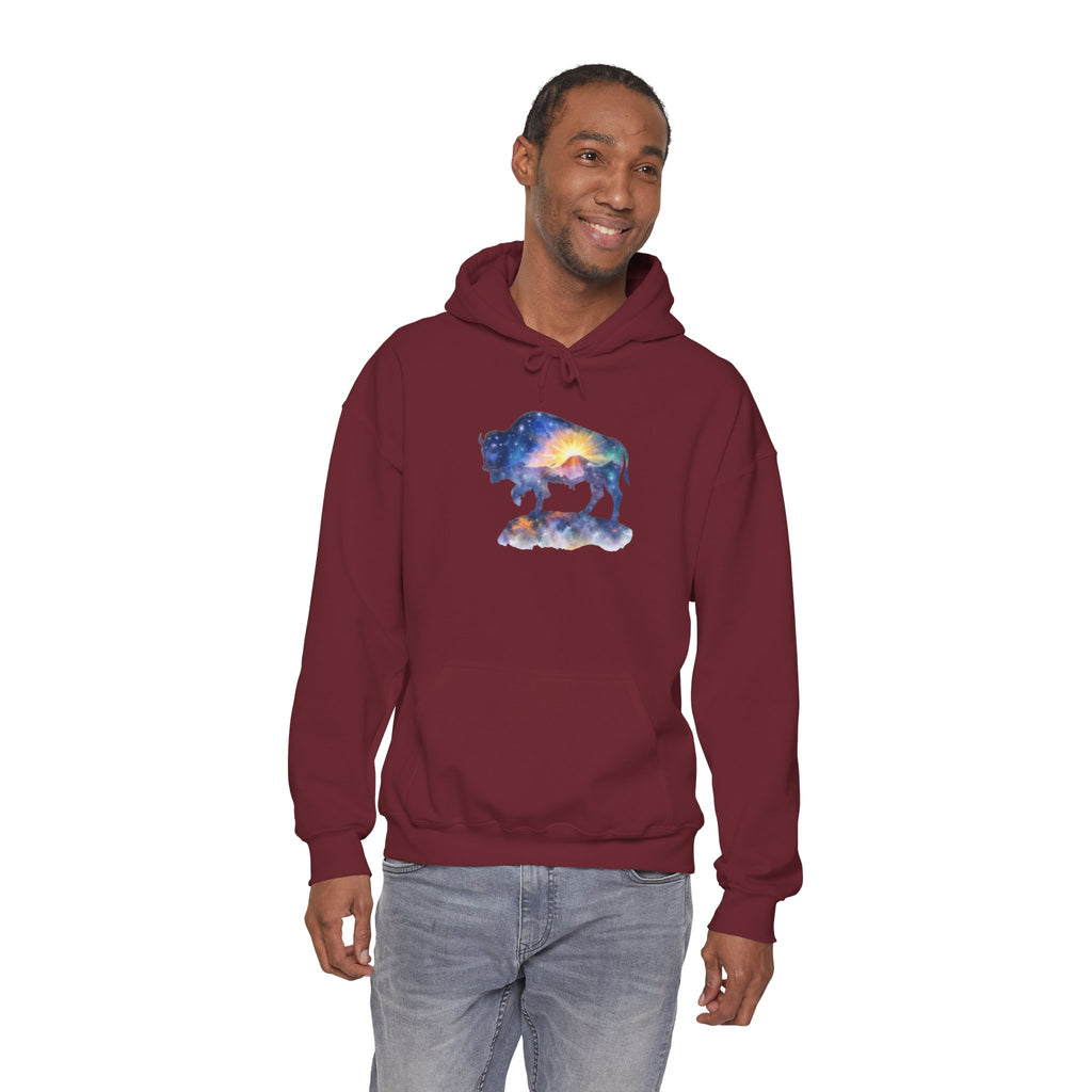 Colorful Bison Graphic Pullover
