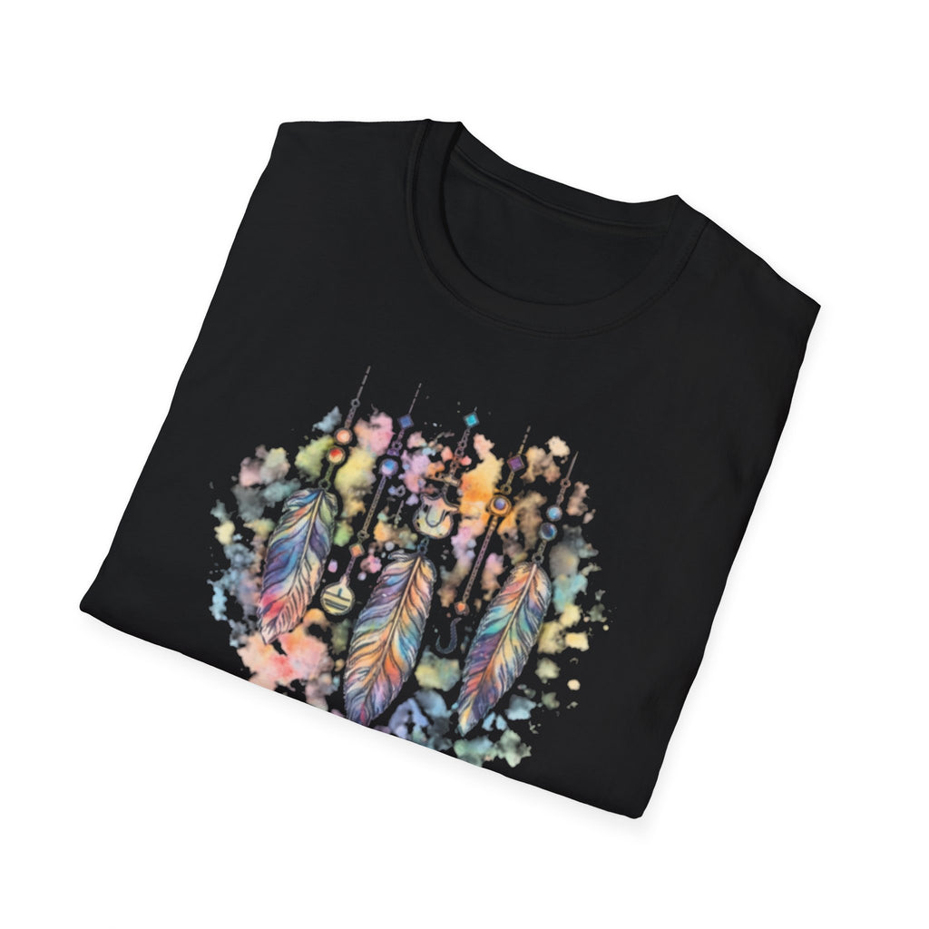 Watercolor Dreamcatcher T-Shirt — Boho Feather Graphic Tee