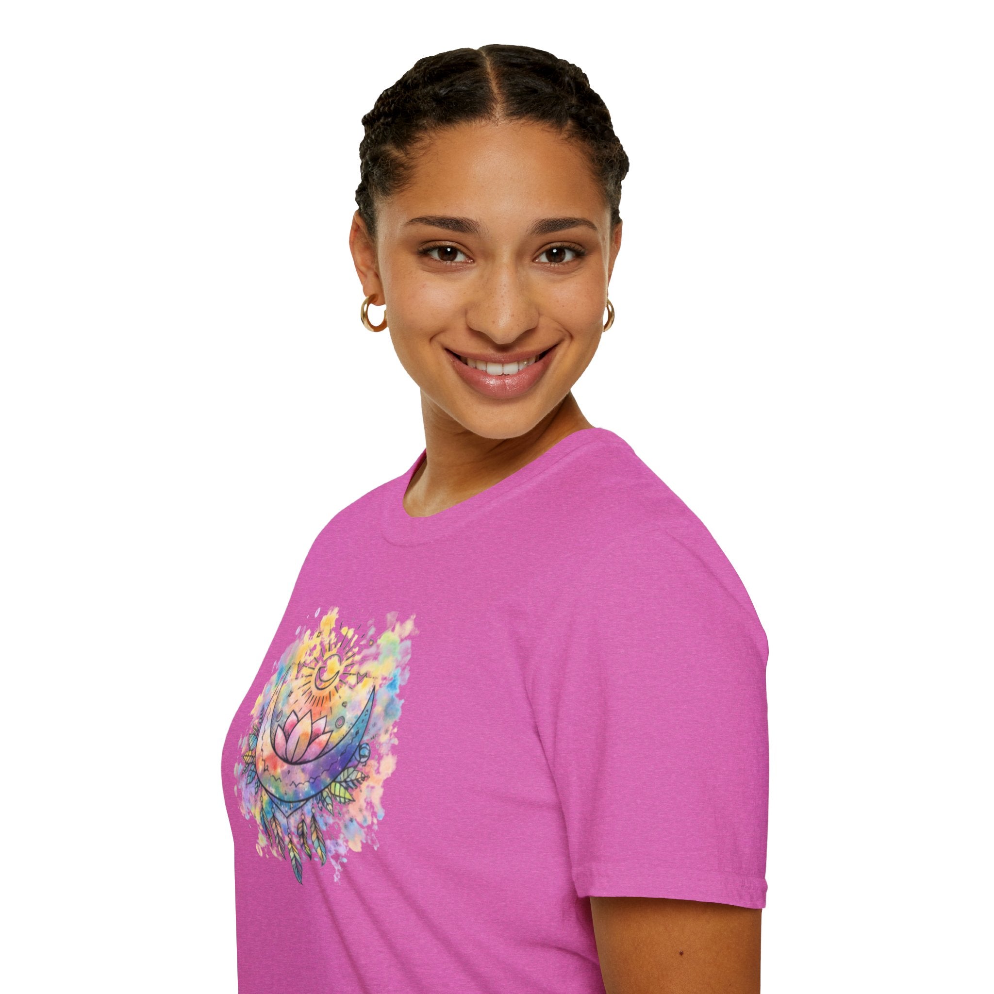 Lotus Dreamcatcher Watercolor T-Shirt — Sun & Feather Spiritual Tee
