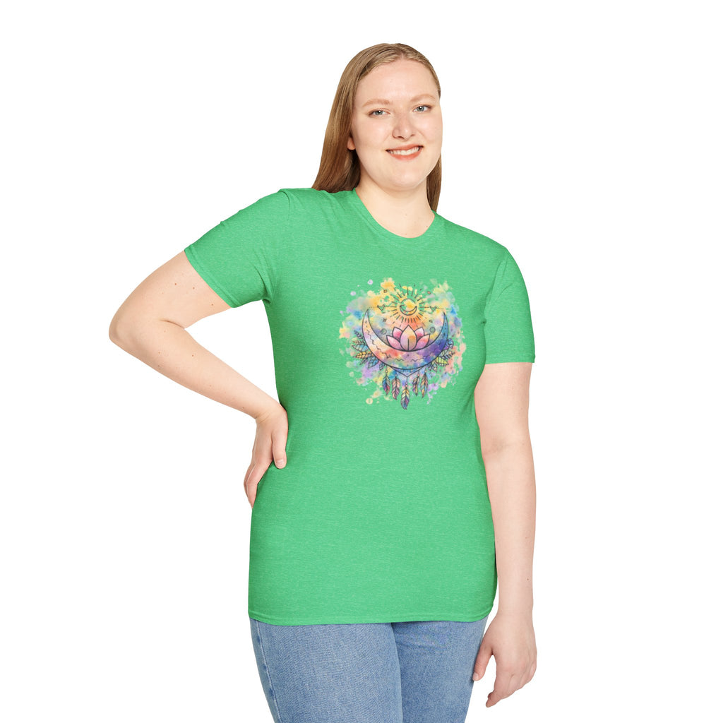 Lotus Dreamcatcher Watercolor T-Shirt — Sun & Feather Spiritual Tee