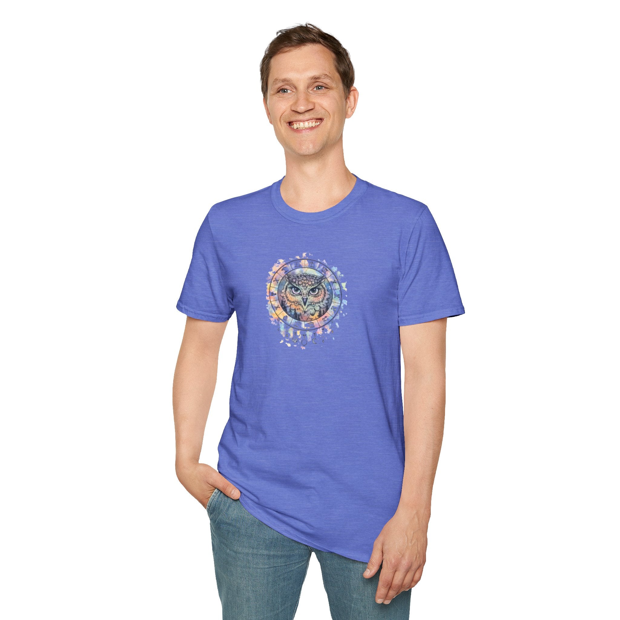 Watercolor Owl Mandala Spiritual T-Shirt Unisex