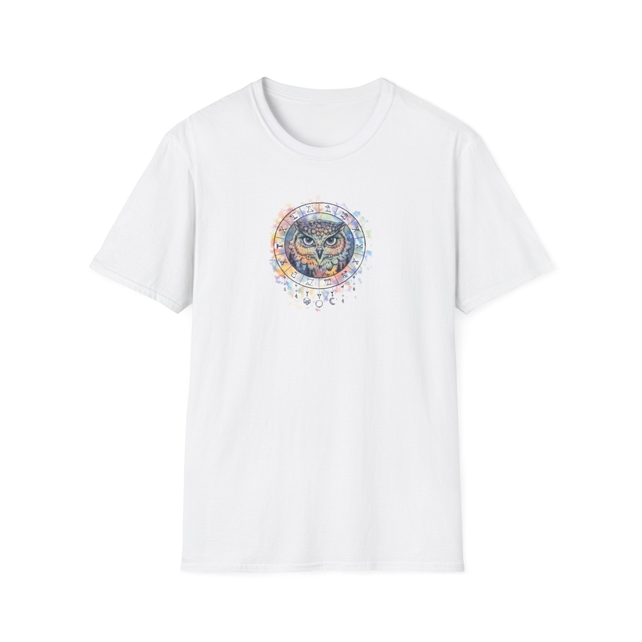 Watercolor Owl Mandala Spiritual T-Shirt Unisex