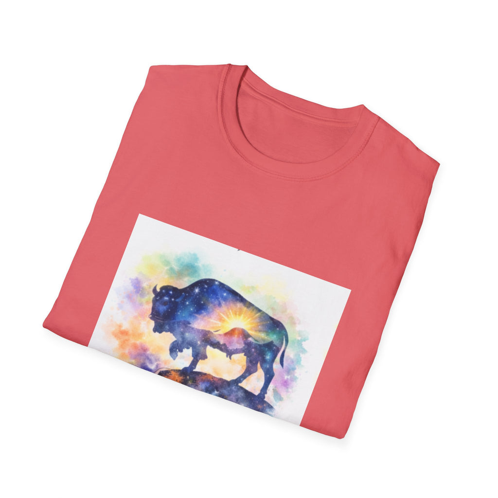Colorful Watercolor Bison T-Shirt