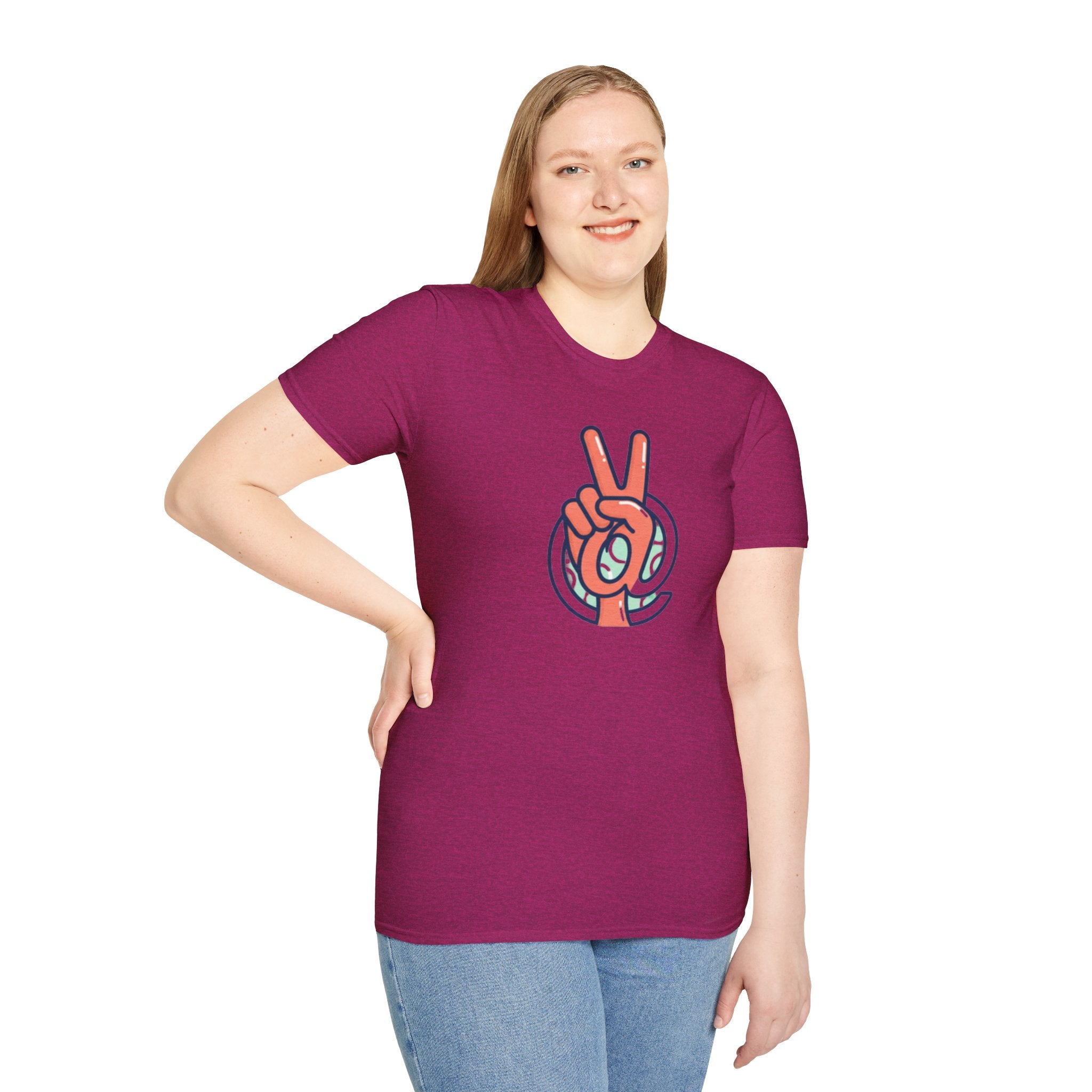 Peace Sign Hand T-Shirt | Retro Vibes, Minimal Graphic