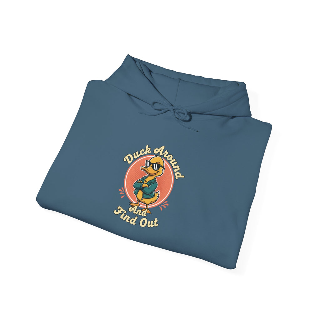 Duck Around and Find Out Hoodie — Funny Duck Graphic Hoodie