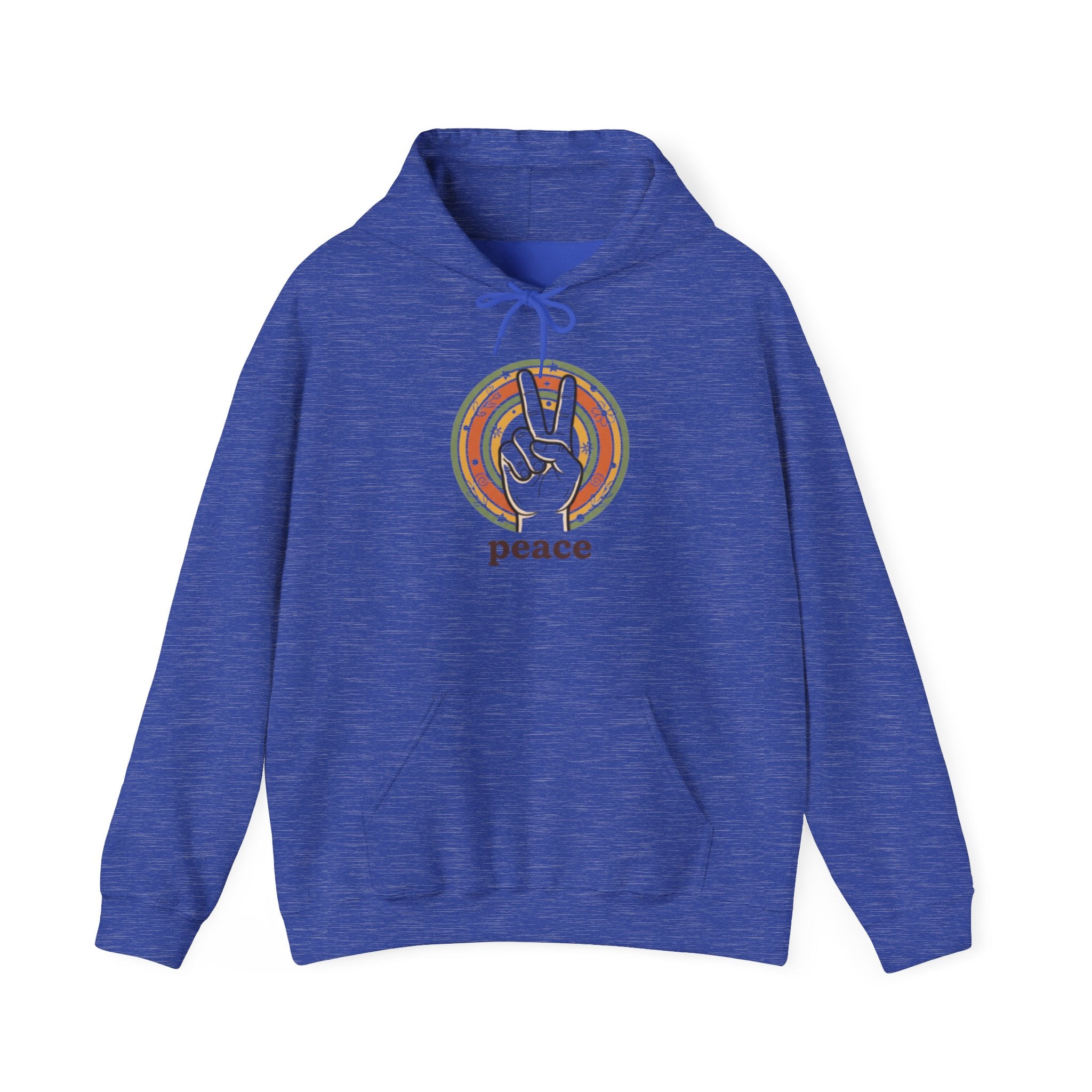 Peace Sign Hoodie — Retro Vibe Peace Hand Graphic Sweatshirt