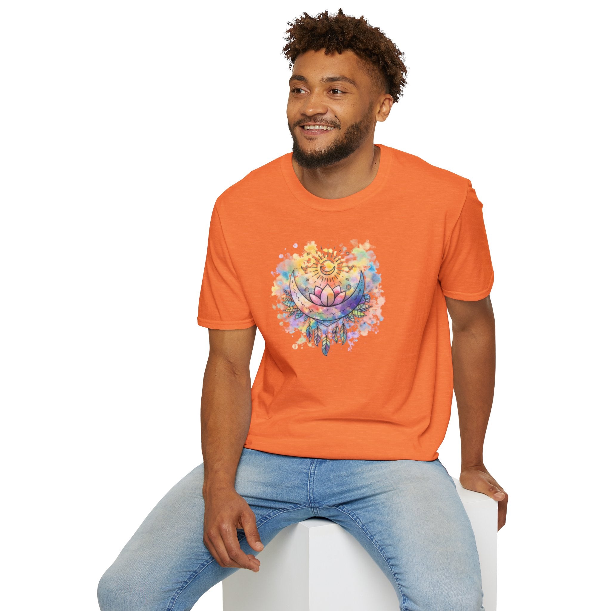 Lotus Dreamcatcher Watercolor T-Shirt — Sun & Feather Spiritual Tee