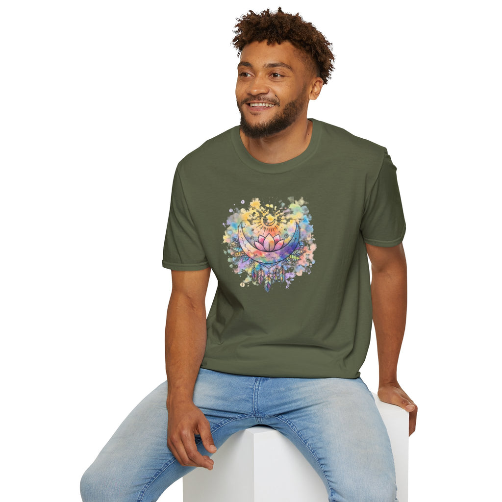 Lotus Dreamcatcher Watercolor T-Shirt — Sun & Feather Spiritual Tee
