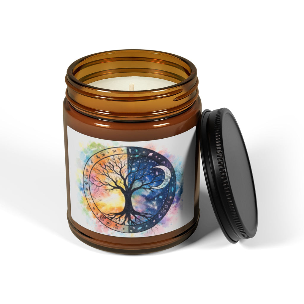 Yin Yang Tree of Life Candle, Soy Candle