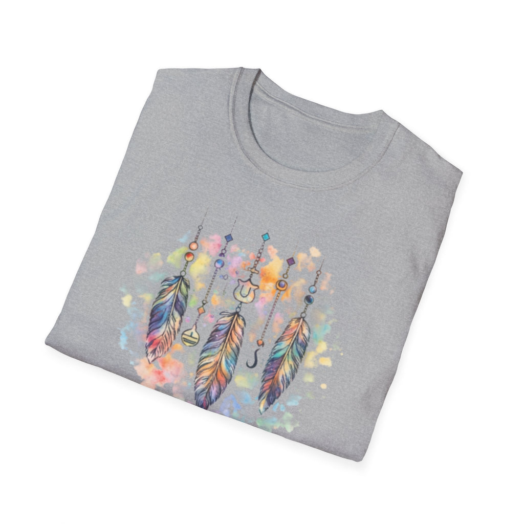 Watercolor Dreamcatcher T-Shirt — Boho Feather Graphic Tee
