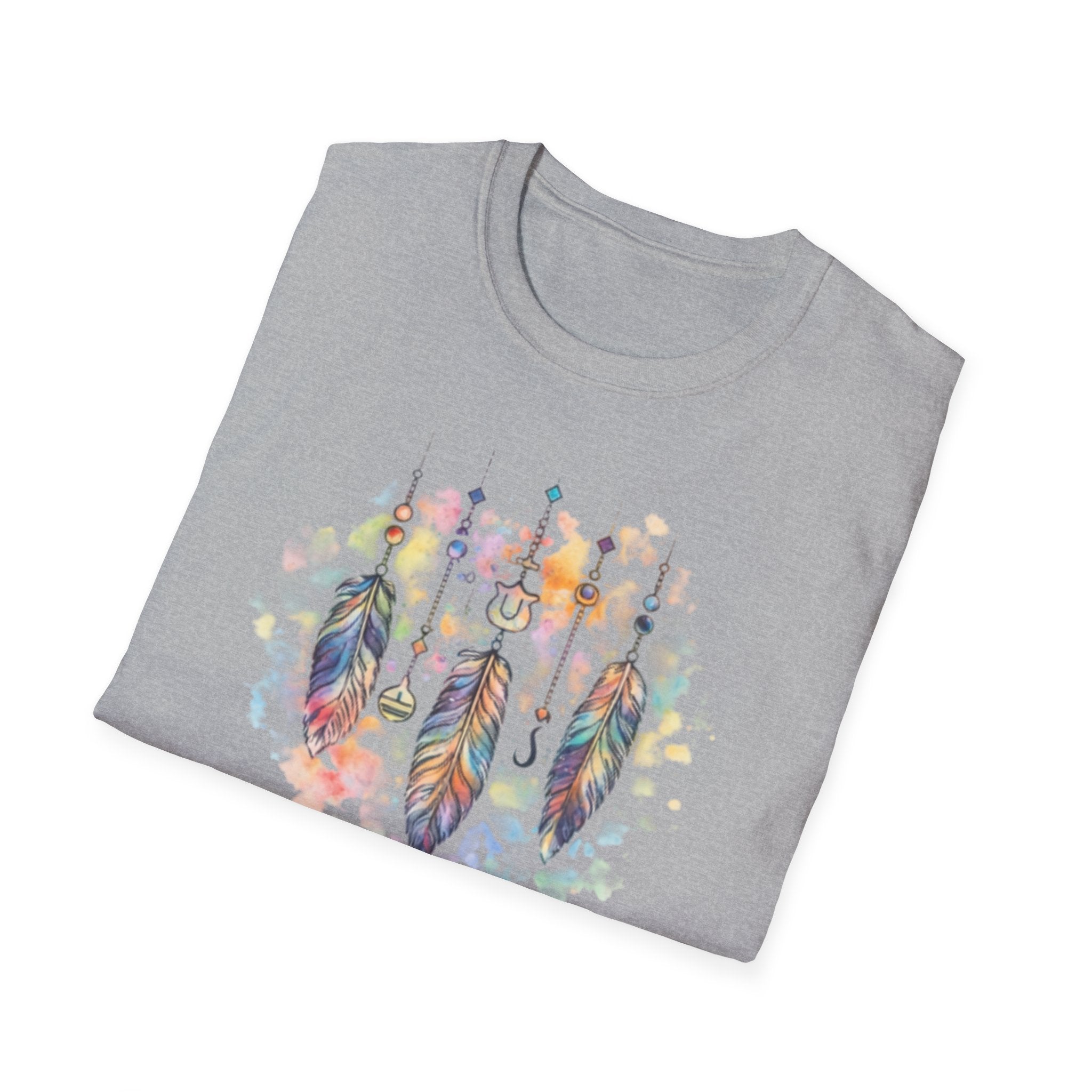 Watercolor Dreamcatcher T-Shirt — Boho Feather Graphic Tee