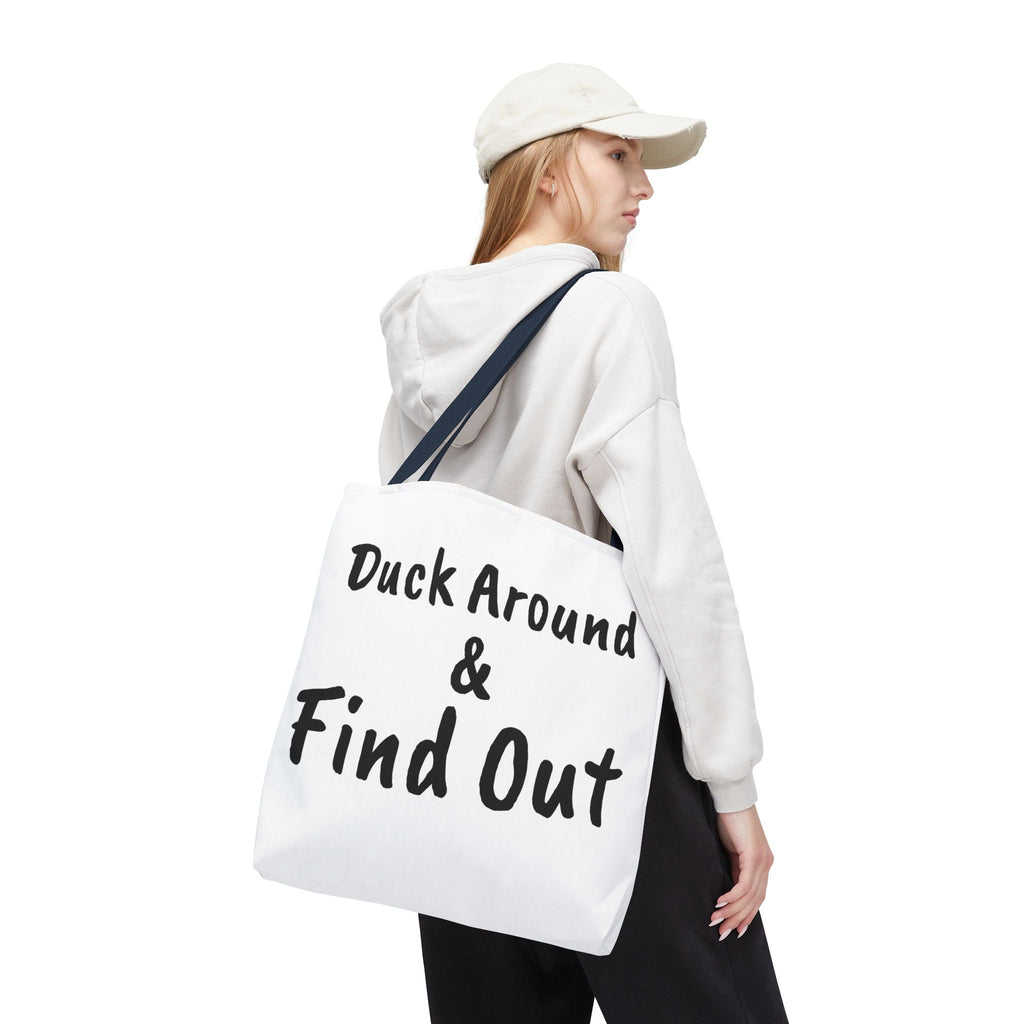Duck Around Find Out Hoodie | Funny Phrase Pullover Sweatshirt