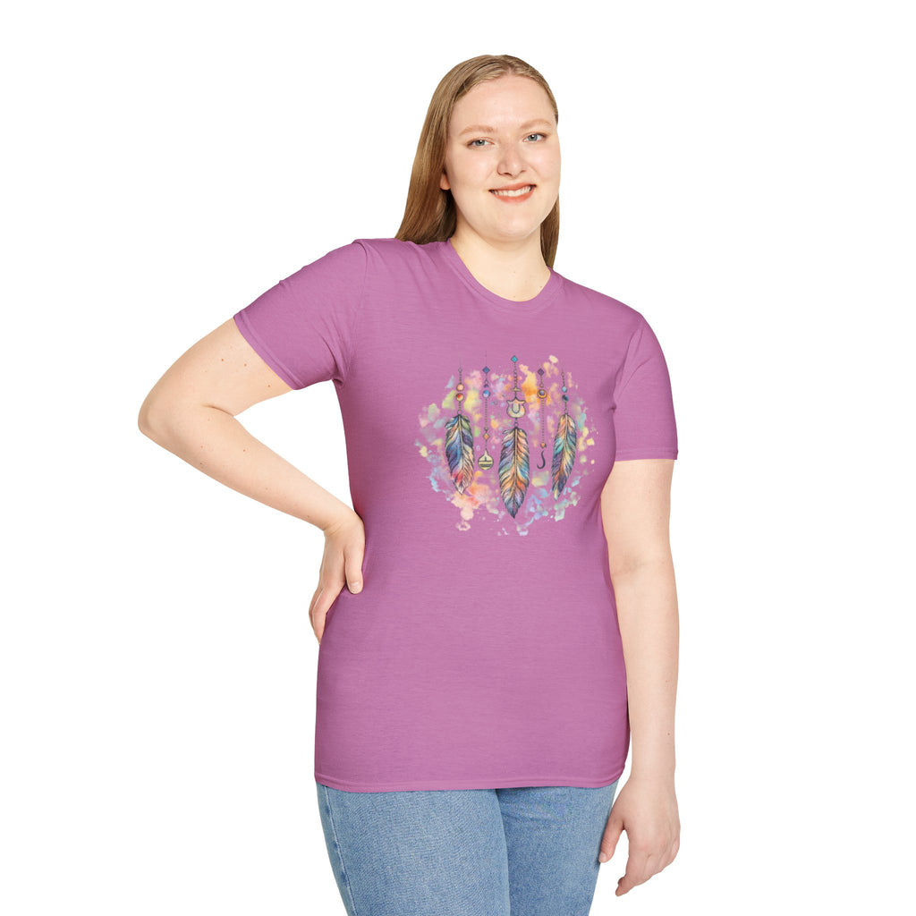 Watercolor Dreamcatcher T-Shirt — Boho Feather Graphic Tee