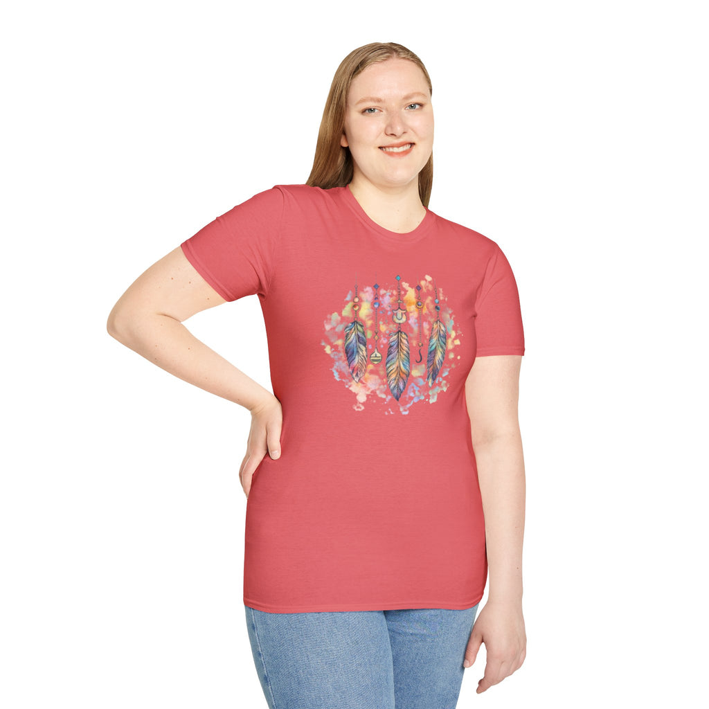 Watercolor Dreamcatcher T-Shirt — Boho Feather Graphic Tee