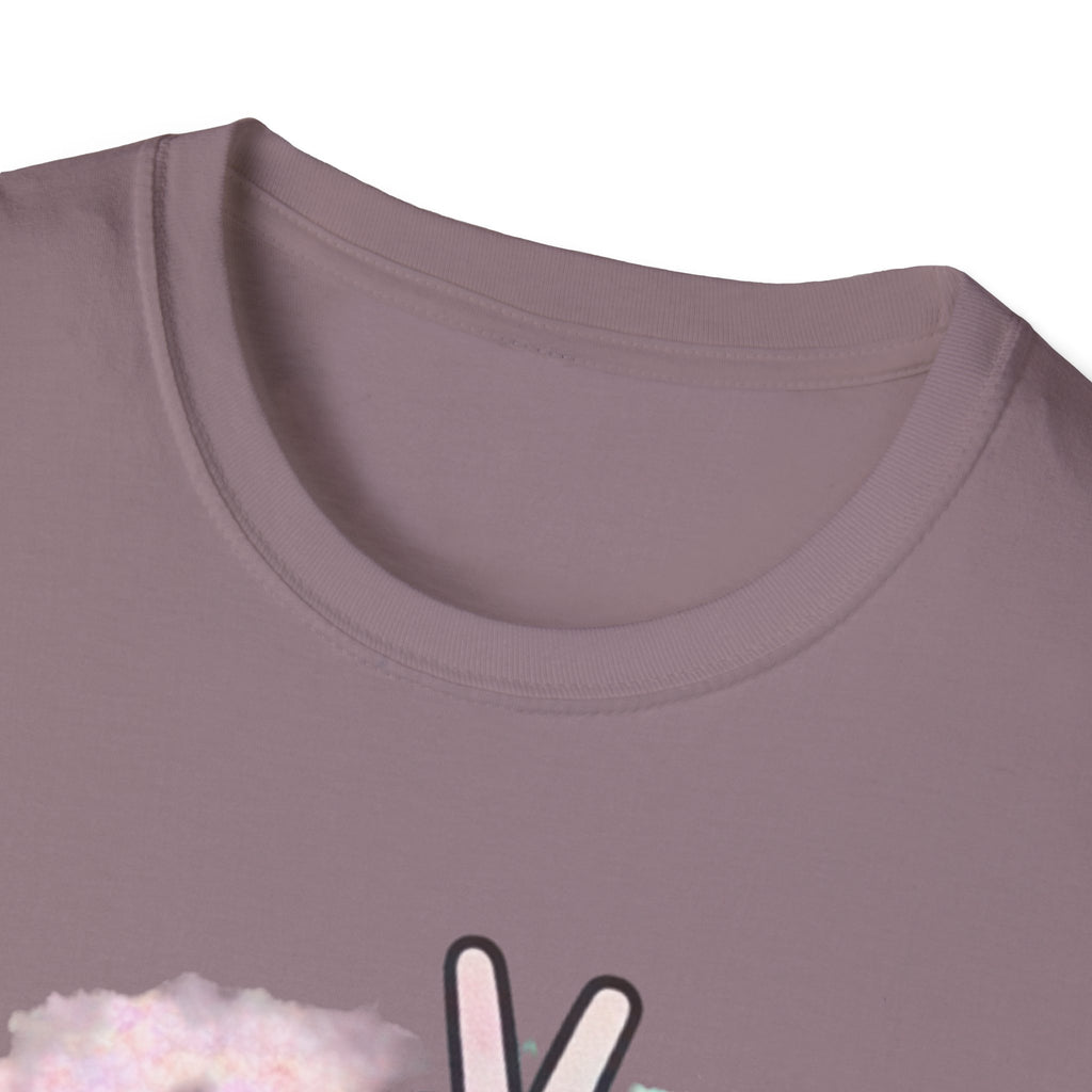 Unbothered Peace Sign T‑Shirt — Colorful Watercolor Graphic Tee