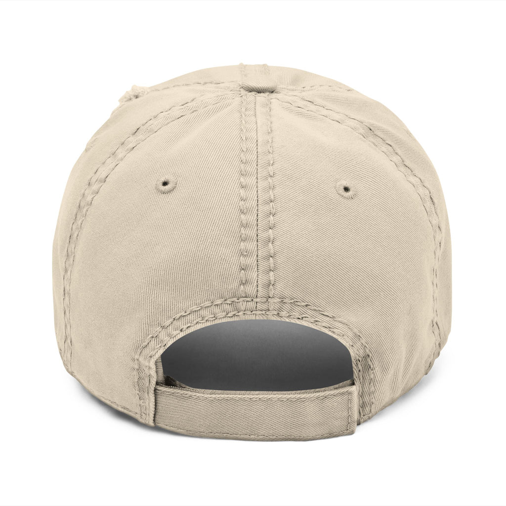 Distressed Dad Hat — "Farm Hair Don’t Care" Embroidered Cap