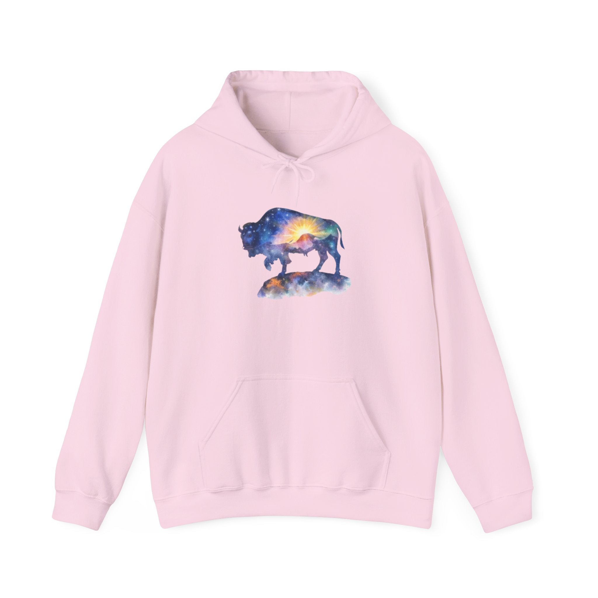 Colorful Bison Graphic Pullover