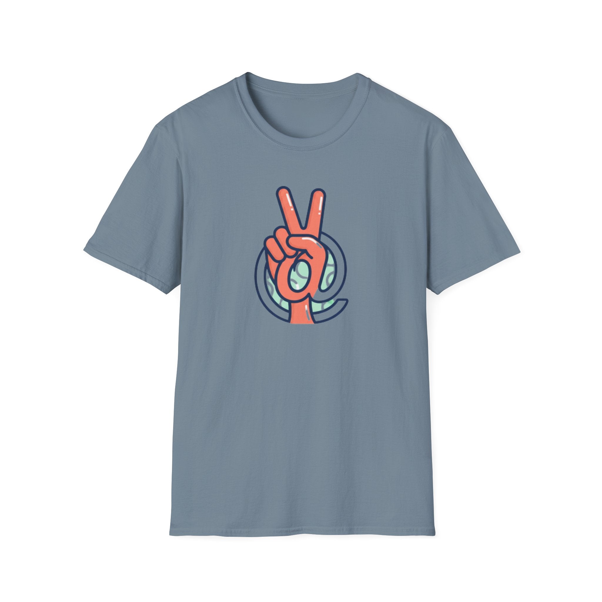 Peace Sign Hand T-Shirt | Retro Vibes, Minimal Graphic