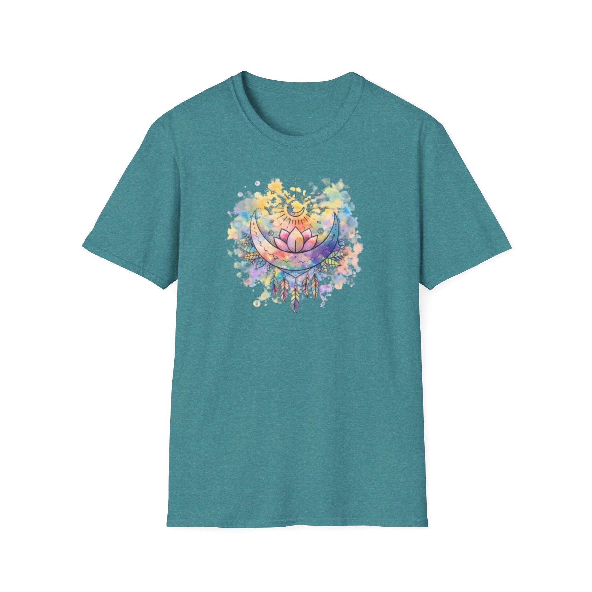 Lotus Dreamcatcher Watercolor T-Shirt — Sun & Feather Spiritual Tee